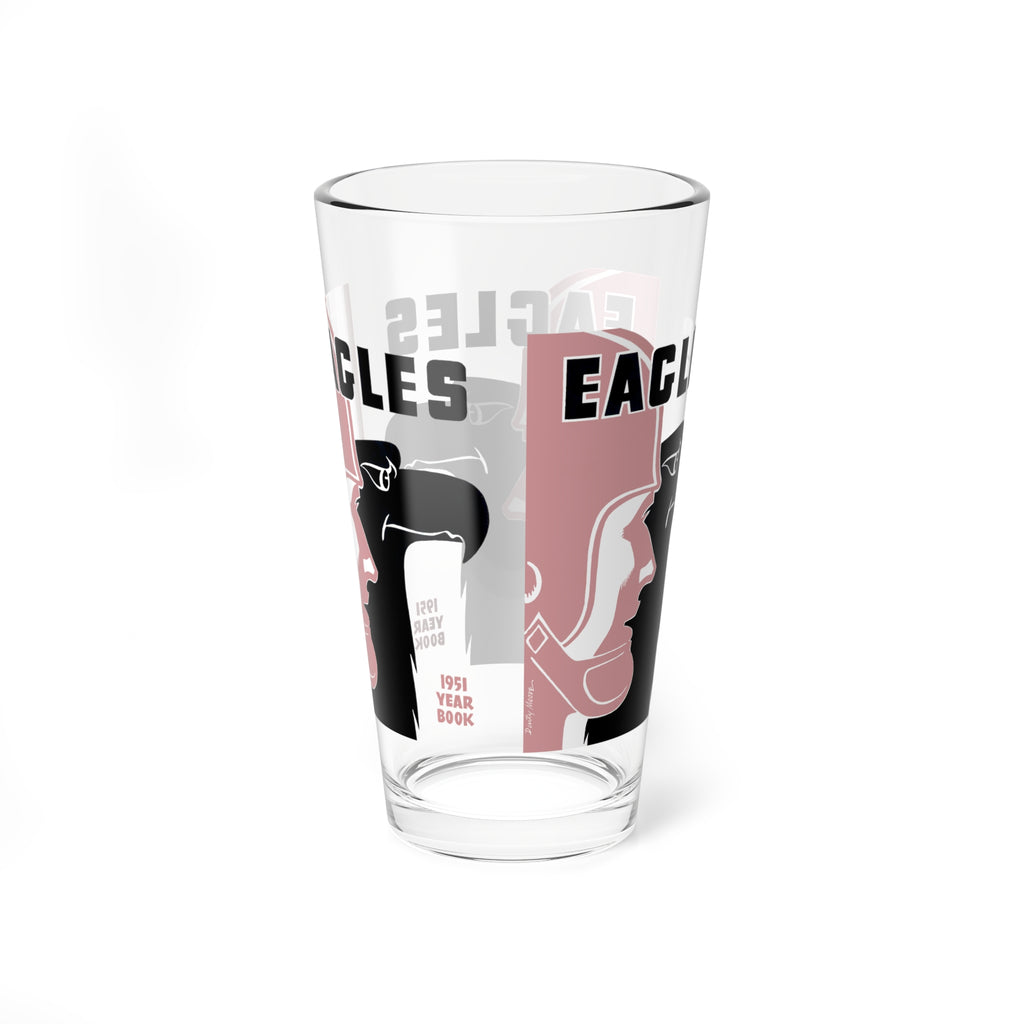 1951 Vintage Philadelphia Eagles Football Yearbook Cover  -  Pint Glass, 16oz