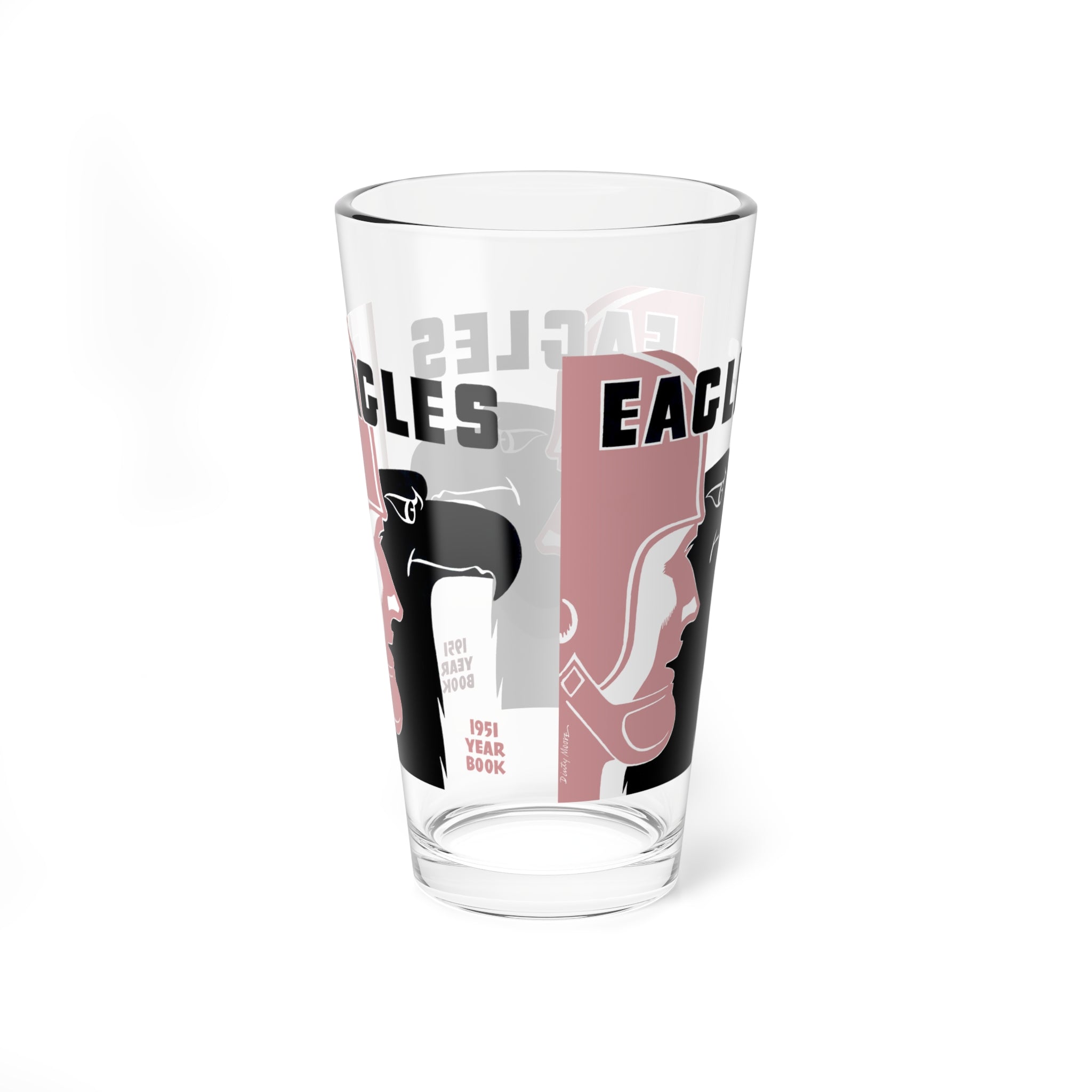 1951 Vintage Philadelphia Eagles Football Yearbook Cover  -  Pint Glass, 16oz