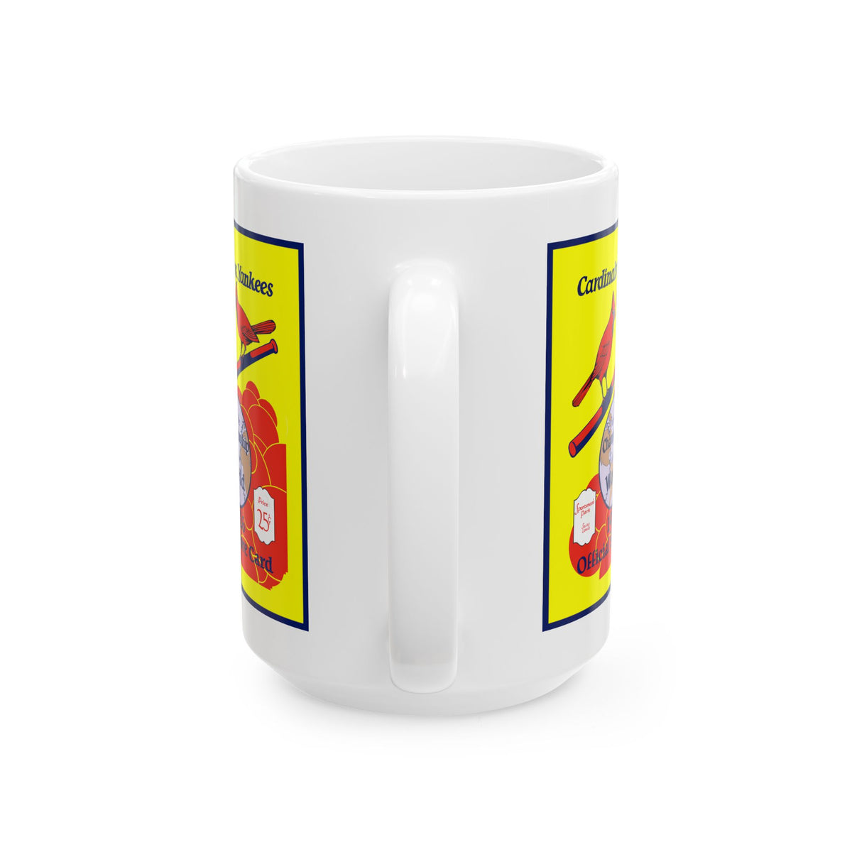 Baseball Scorecard Mug — 1926 Cardinals vs. Yankees Vintage Baseball World Series (11oz/15oz)