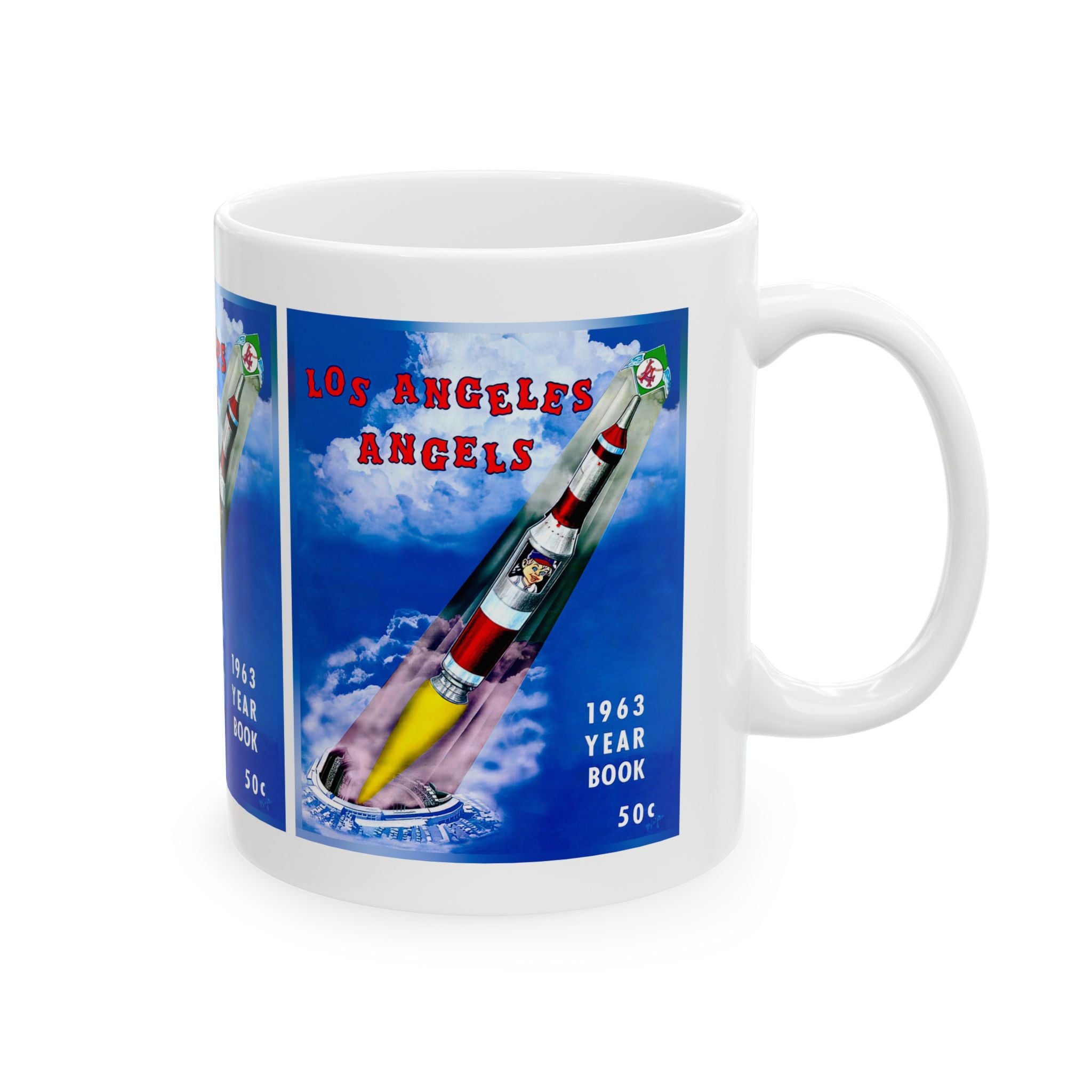 1963 Baseball Los Angeles Mug | Vintage Baseball Ceramic Mug 11oz and 15oz