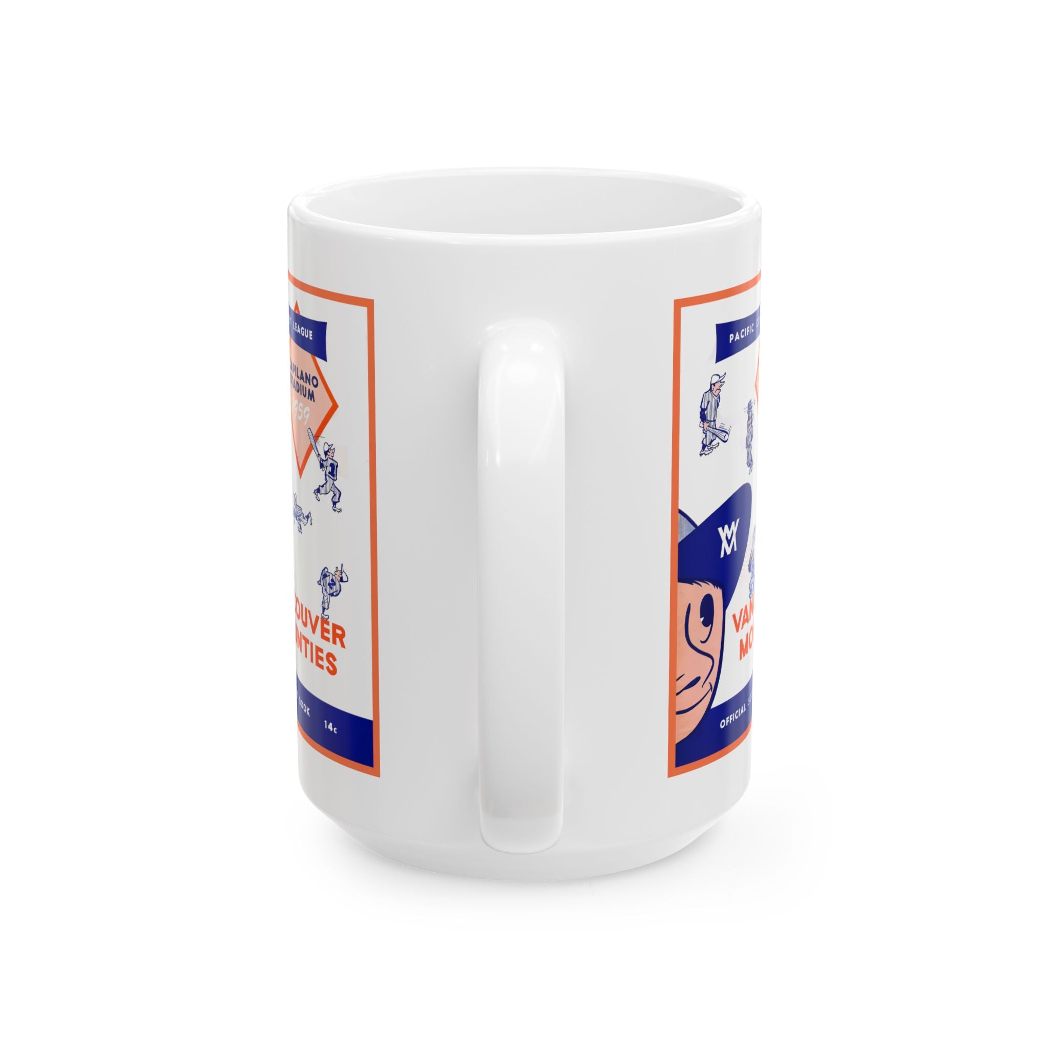 Vancouver Mounties 1959 Pacific Coast League Baseball Ceramic Mug — 11oz & 15oz