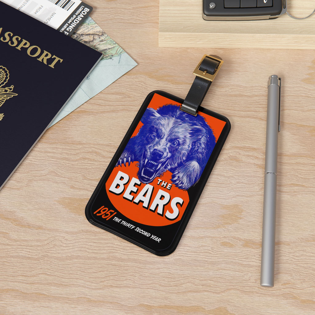 1951 Chicago Bears Football Luggage Tag | Vintage Football
