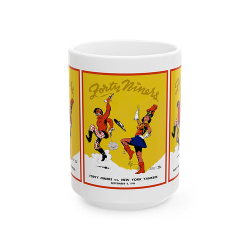 1946 Football 49ers - Yankees Ceramic Mug, Vintage Sports Fan Gift, Coffee Cup, Sports Memorabilia, Football Team Merchandise, Gift for Dad