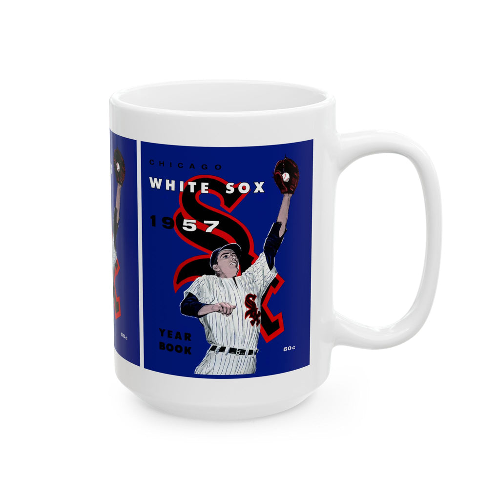 1957 Chicago White Sox Vintage Yearbook Cover Ceramic Mug (11oz, 15oz)