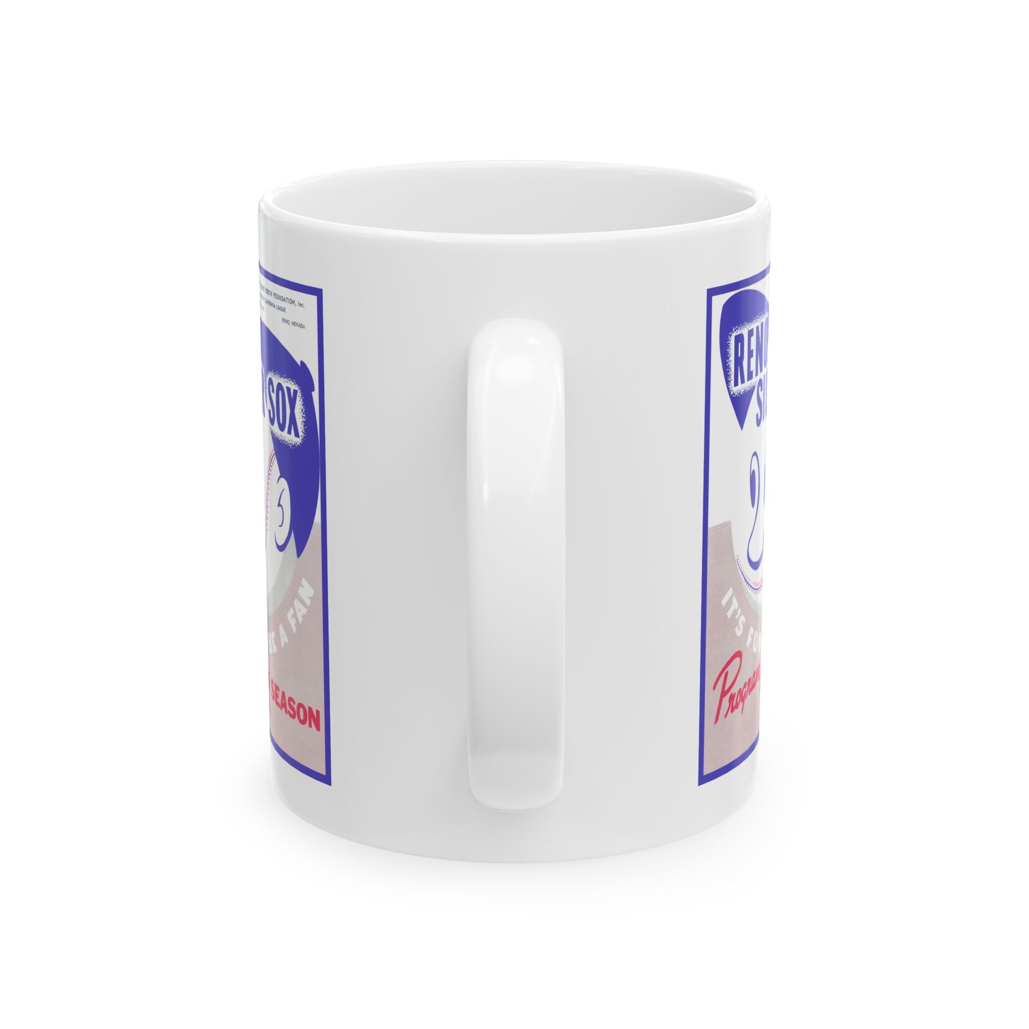 Retro Baseball Mug, Vintage Sports Cup, Sports Fan Gift, Baseball Lover Mug, Baseball Team Memorabilia, 1959 Reno Silver Sox Cup