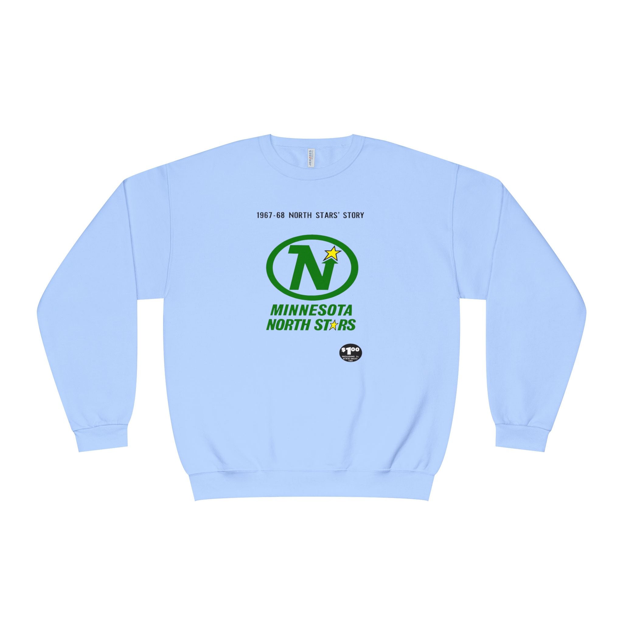 Vintage Minnesota North Stars Hockey Sweatshirt, 1967-1968 Retro Sports Crewneck Jumper, Unisex Pullover Gift for Hockey Fans, Minnesota