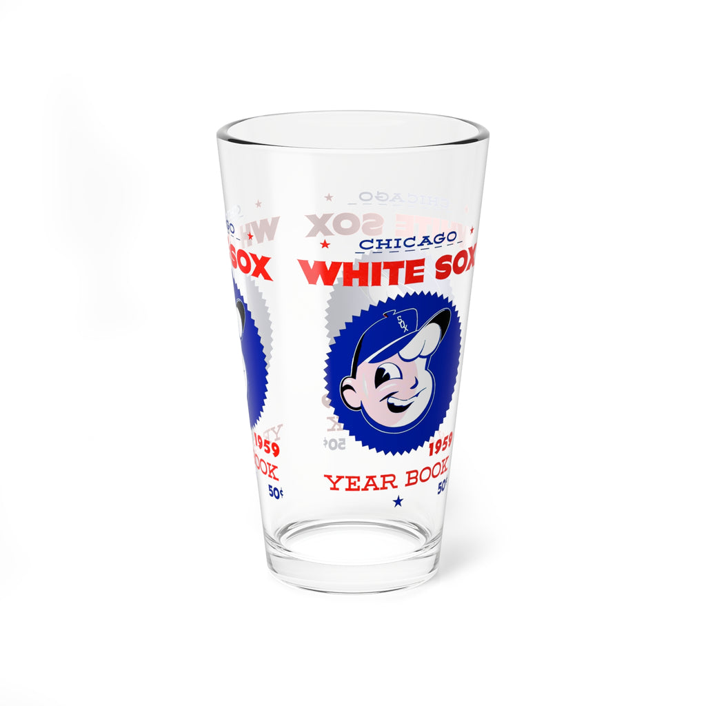 1959 Vintage Chicago White Sox Baseball Yearbook Cover -  Pint Glass, 16oz