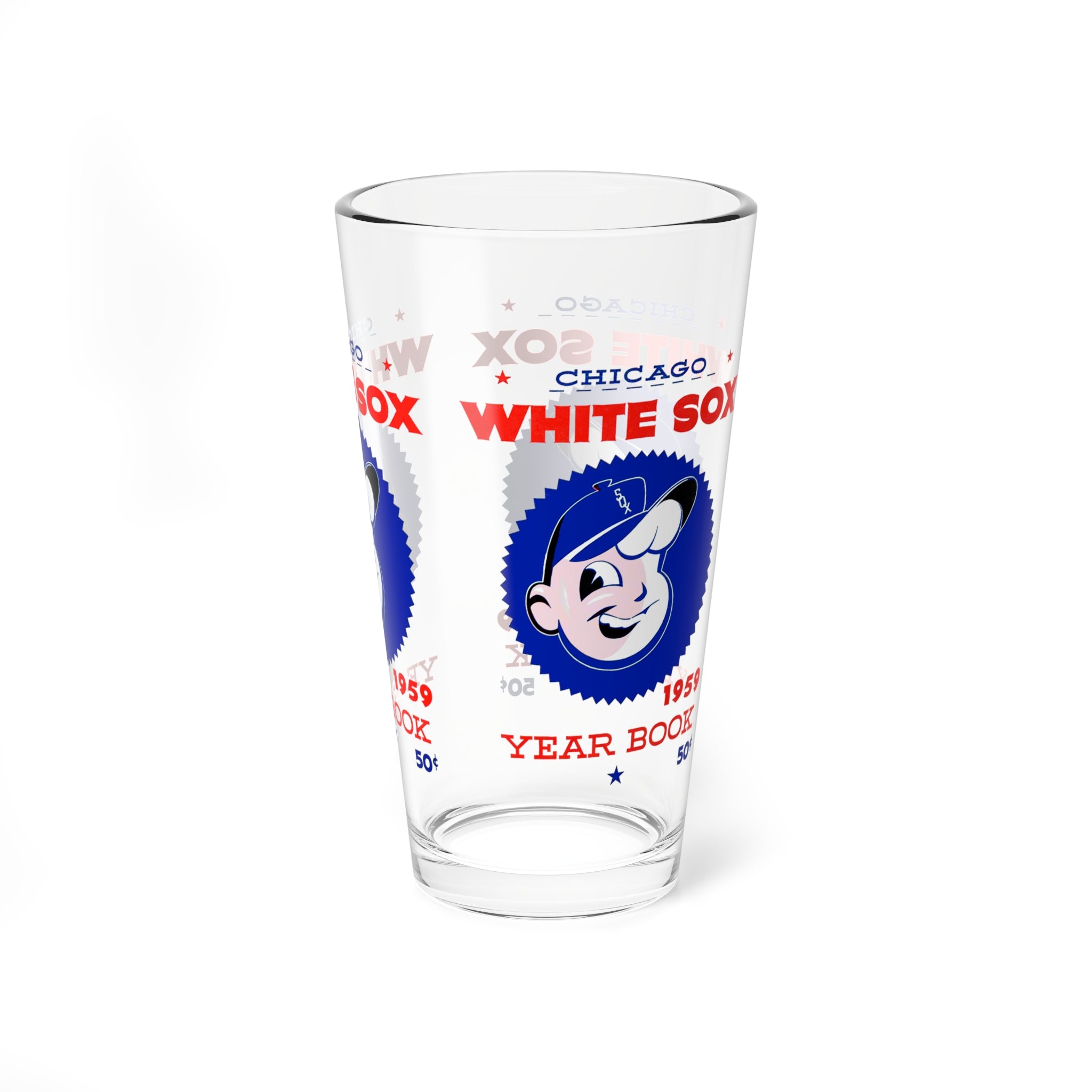 1959 Vintage Chicago White Sox Baseball Yearbook Cover -  Pint Glass, 16oz