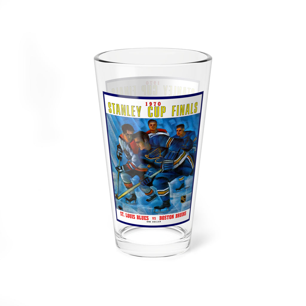 Mixing Glass, 16oz - 1970 St Louis Blues Hockey Fan Gift, Retro Hockey Barware, Vintage Hockey Team Souvenir, Sports Lover Mug, Hockey