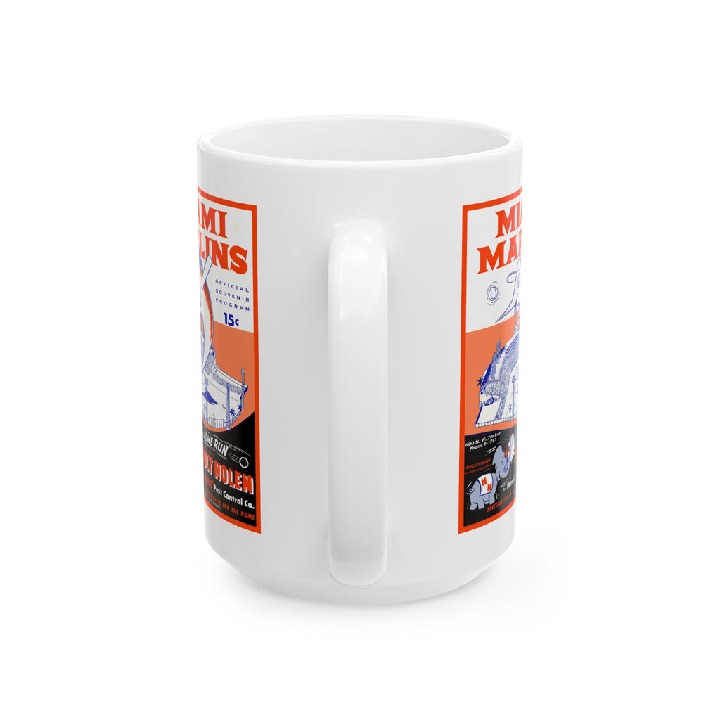 1956 Baseball Miami Marlins Ceramic Mug — Vintage Baseball Team Coffee Cup (11oz & 15oz)