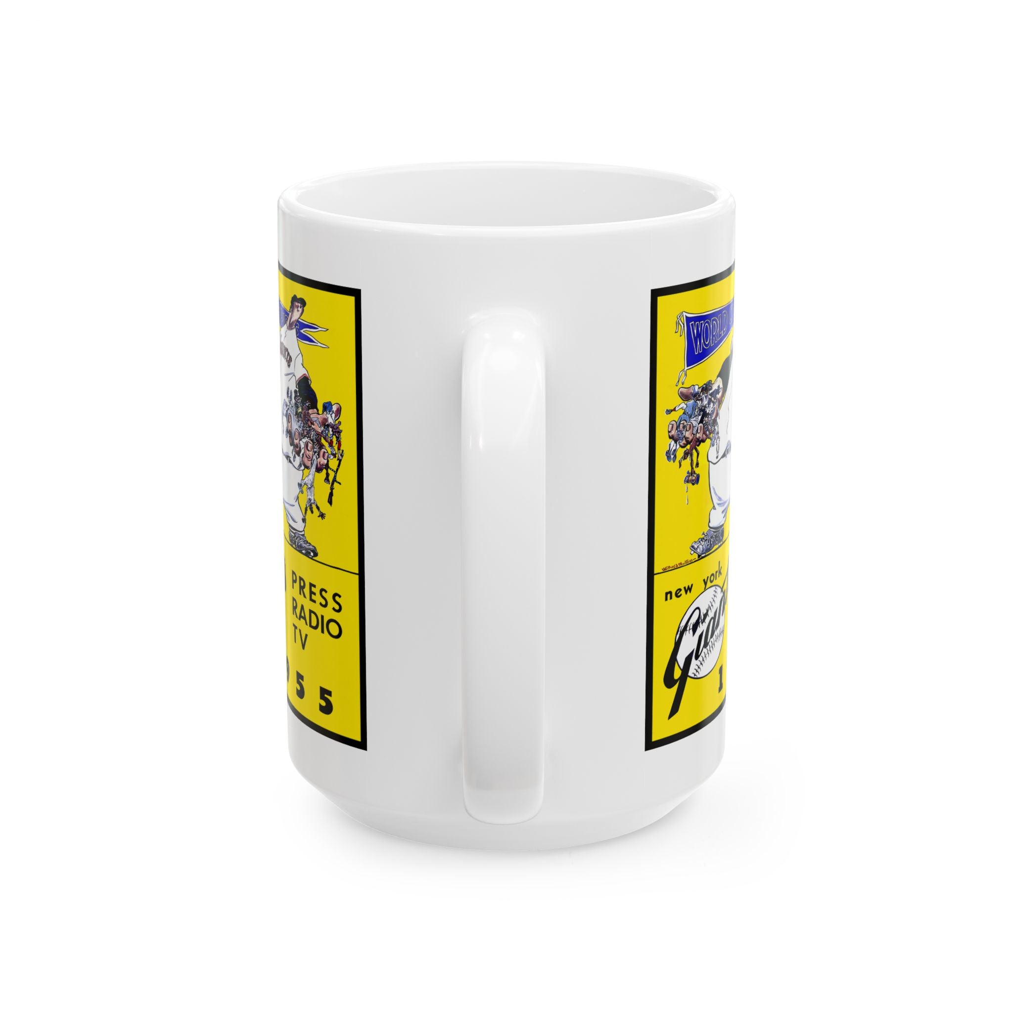 Vintage Baseball 1955 New York Giants Ceramic Mug, 11oz, 15oz- Sports Fan Gift, Baseball Lover Cup, Baseball Memorabilia, Sports Collectible