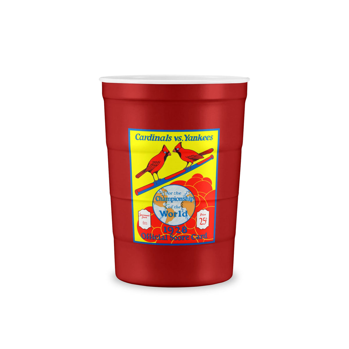 1928 Baseball World Series Cardinals - Yankees Recyclable Steel Cup — Reusable Party Cup