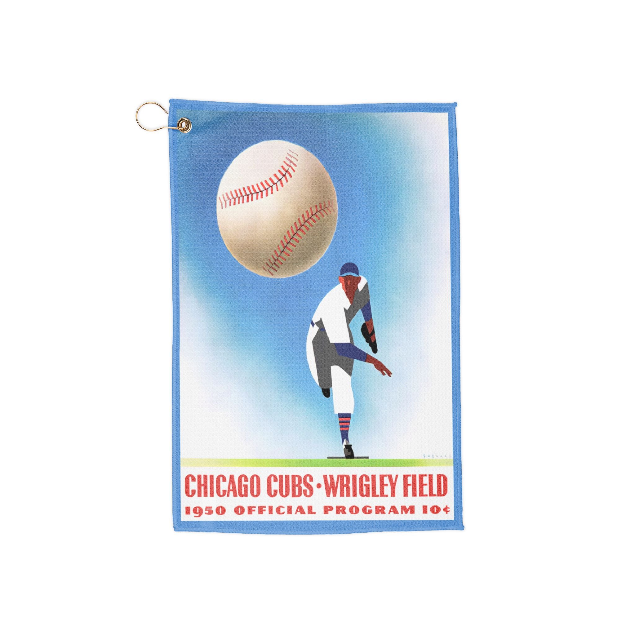 Vintage 1950 Baseball Golf Towels, Chicago Cubs Sports Towel, Retro Fan Gift, Golfing Accessories, Baseball Memorabilia