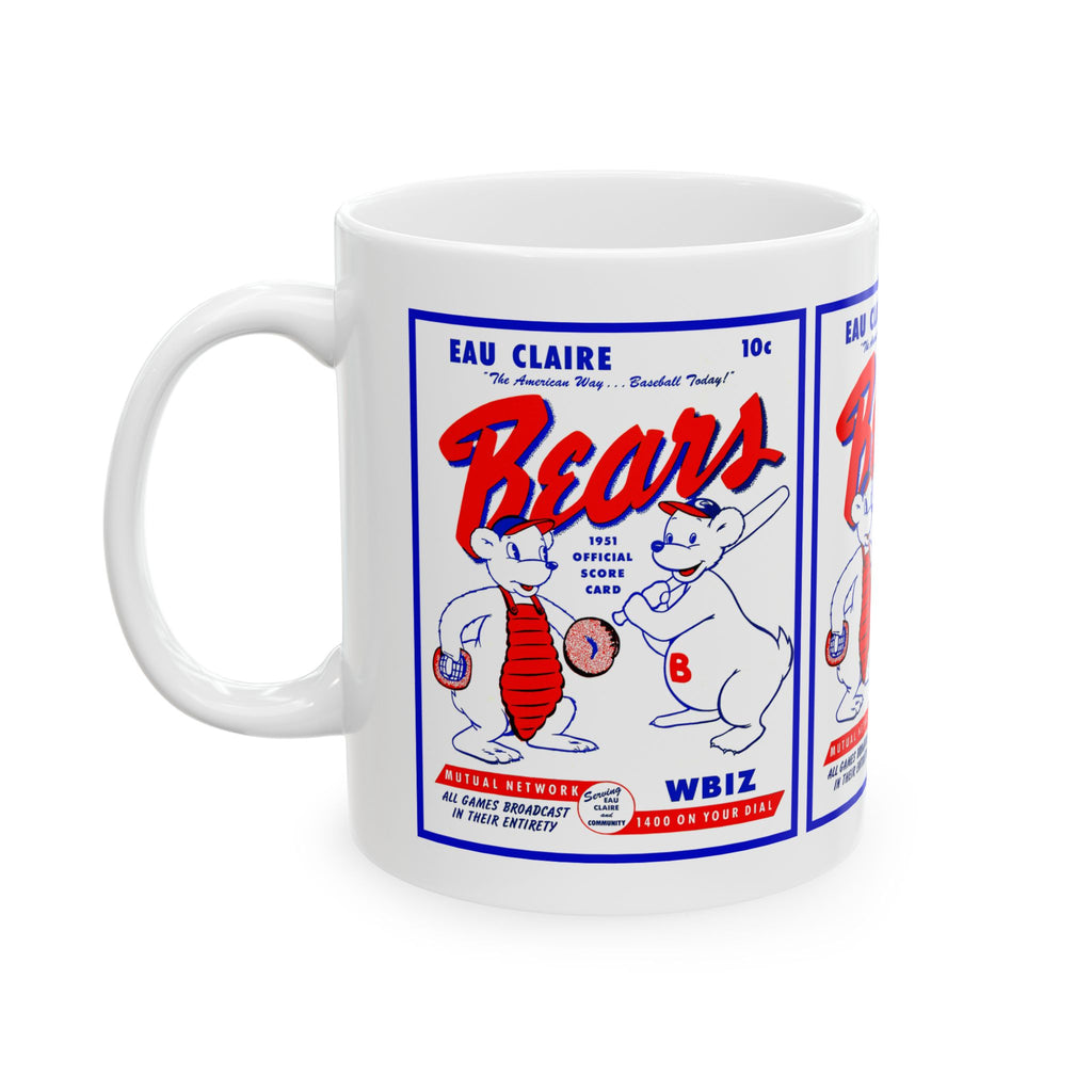 1951 Eau Claire Bears Baseball Ceramic Mug (11oz, 15oz)