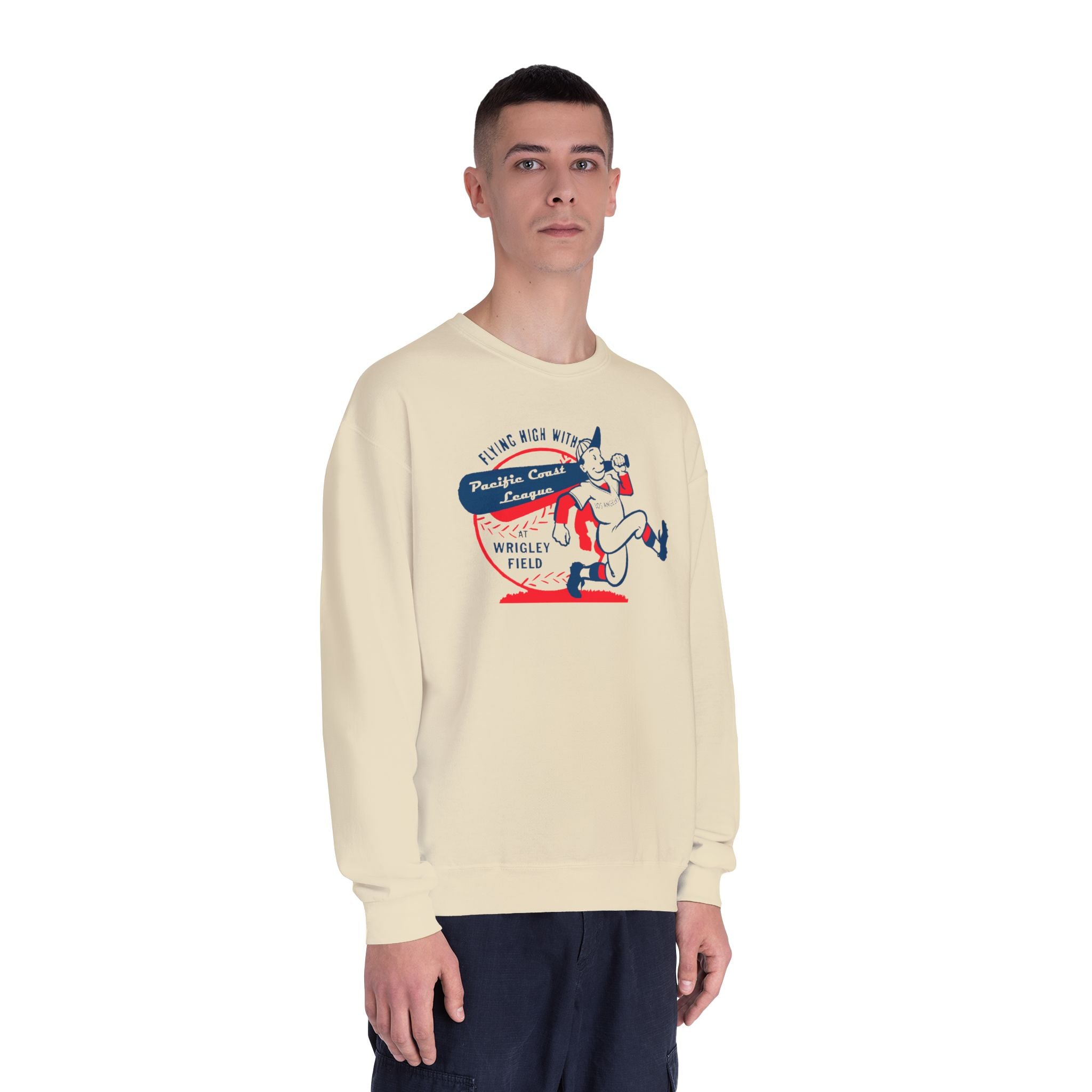 Vintage Pacific Coast League Los Angeles Wrigley Field Crewneck Sweatshirt