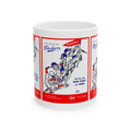 1963 Baseball Dodgers Vintage Baseball Poster Ceramic Mug (11oz & 15oz)