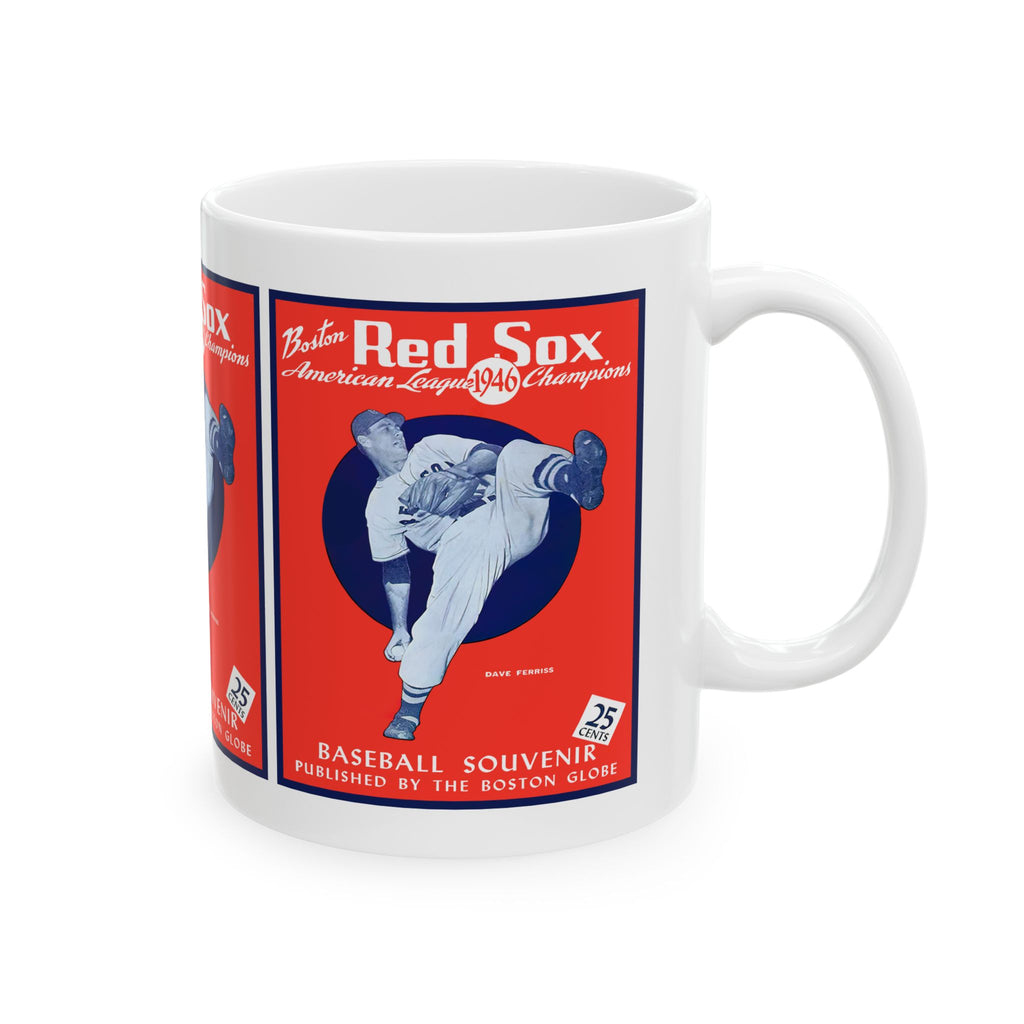 1946 Boston Red Sox Vintage Baseball Program Cover Ceramic Mug — 11/15oz