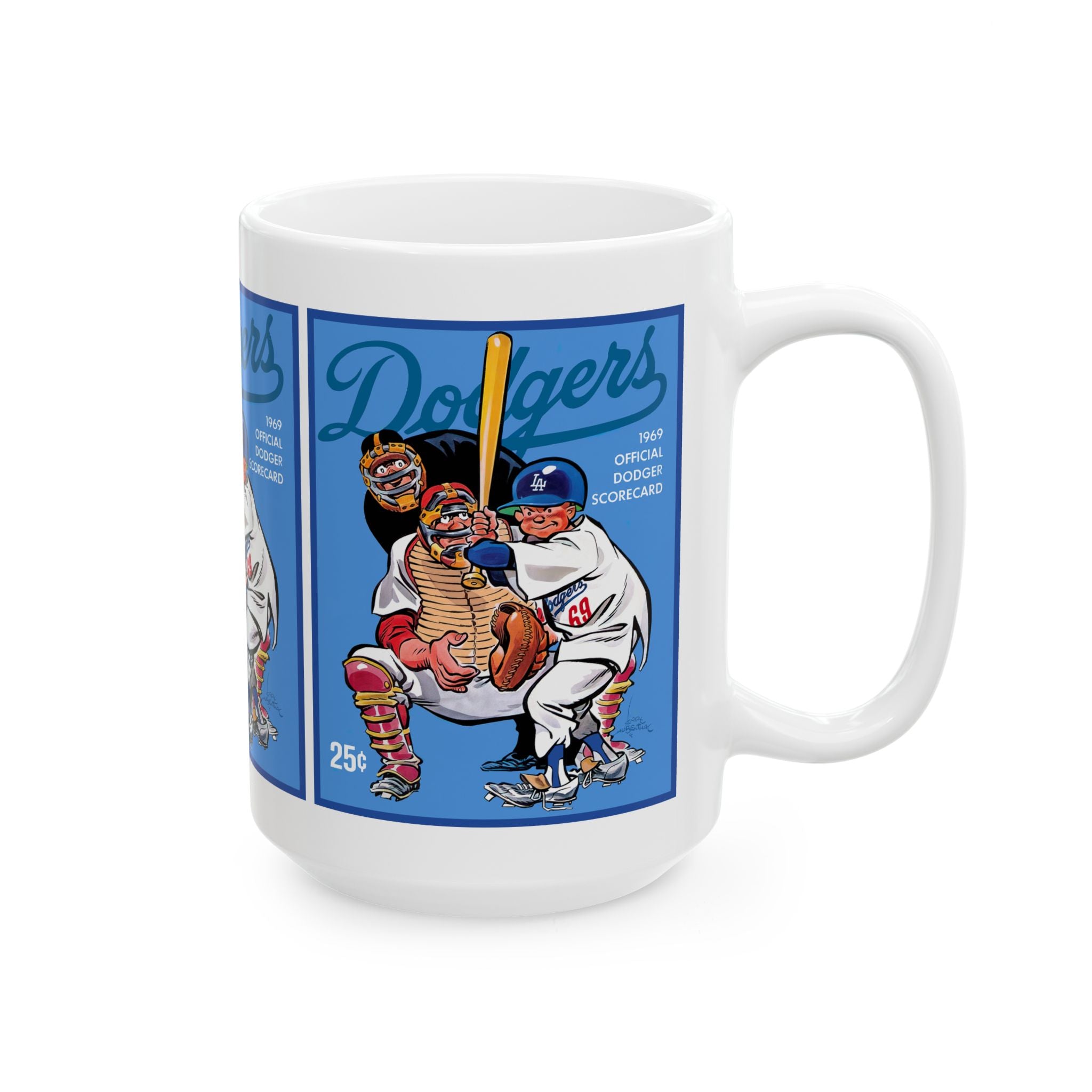 Ceramic Mug, 1969 Baseball Dodgers Gift, Sports Fan Coffee Cup, LA Baseball Team Memorabilia, Baseball Lover Mug, Baseball Memorabilia