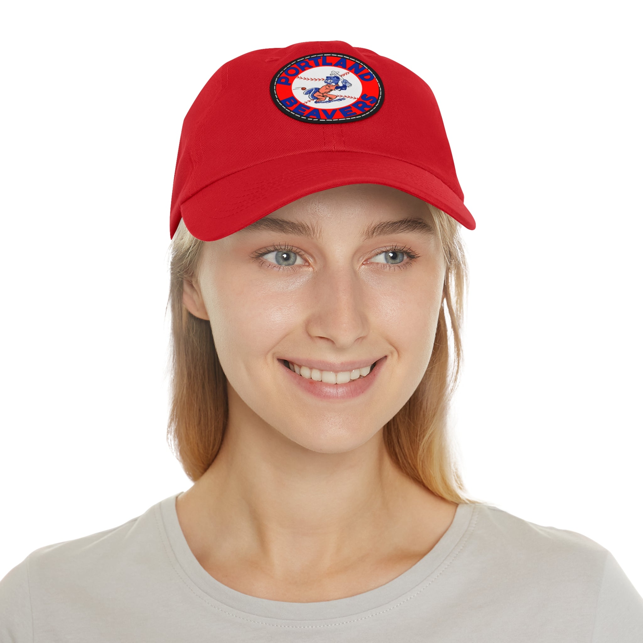 1967 Vintage Portland Beavers - Pacific Coast League Baseball - Dad Hat with Leather Patch (Round)