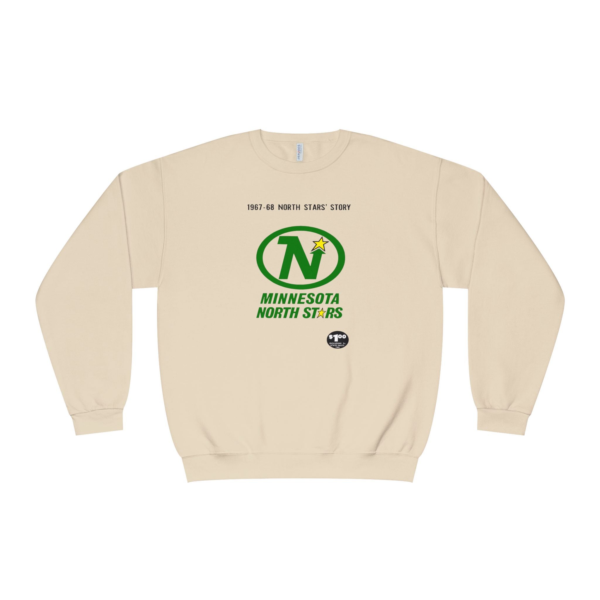 Vintage Minnesota North Stars Hockey Sweatshirt, 1967-1968 Retro Sports Crewneck Jumper, Unisex Pullover Gift for Hockey Fans, Minnesota