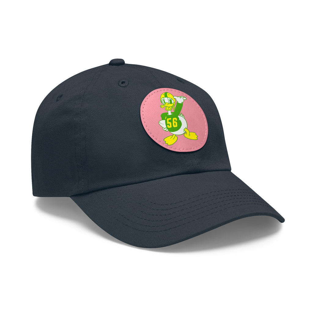 1956 Vintage Oregon Football - Dad Hat with Leather Patch (Round)