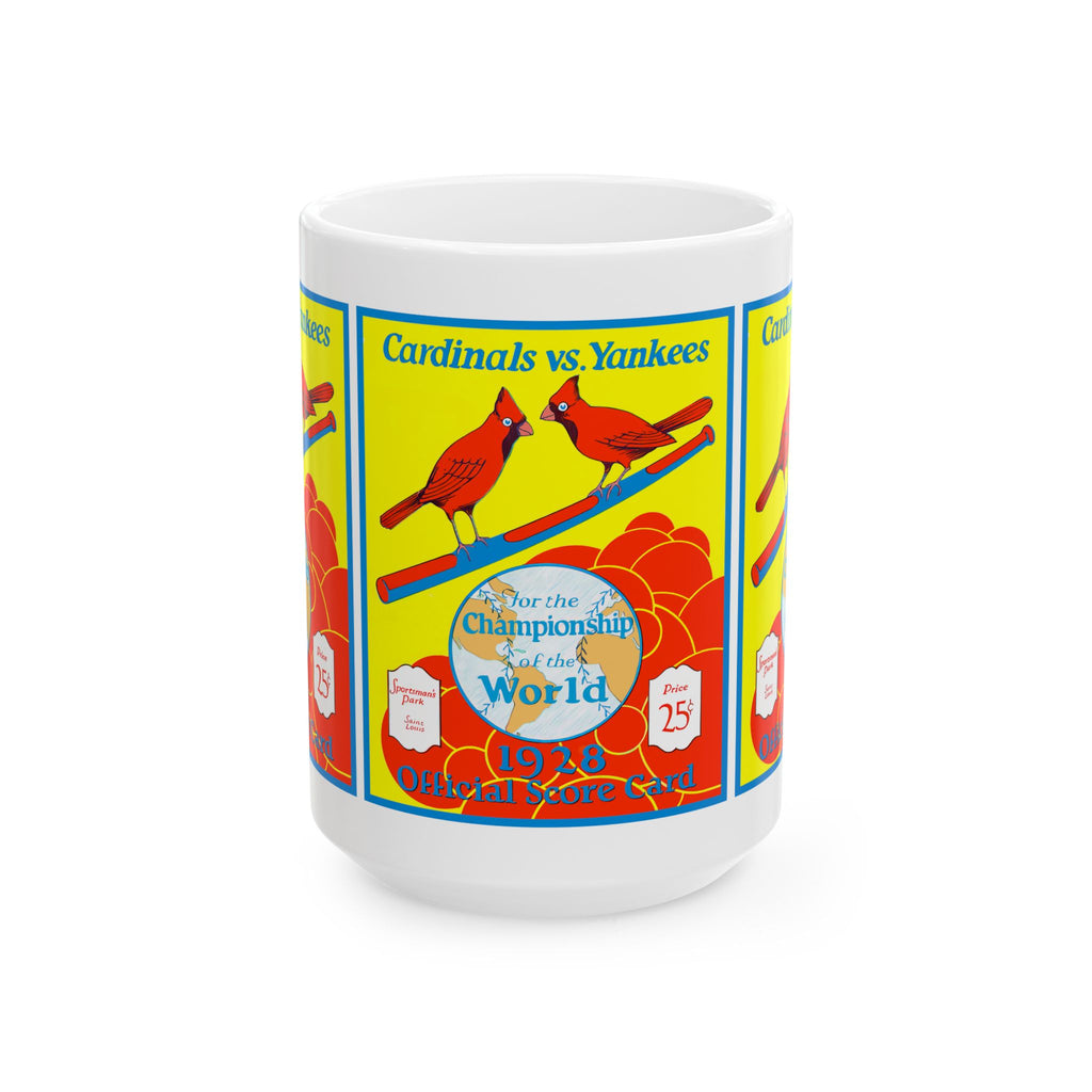 Baseball World Series Ceramic Mug, Cardinals vs Yankees, Sports Fan Gift, 1928 Championship Coffee Cup, 11oz 15oz Novelty Tea Mug, Baseball