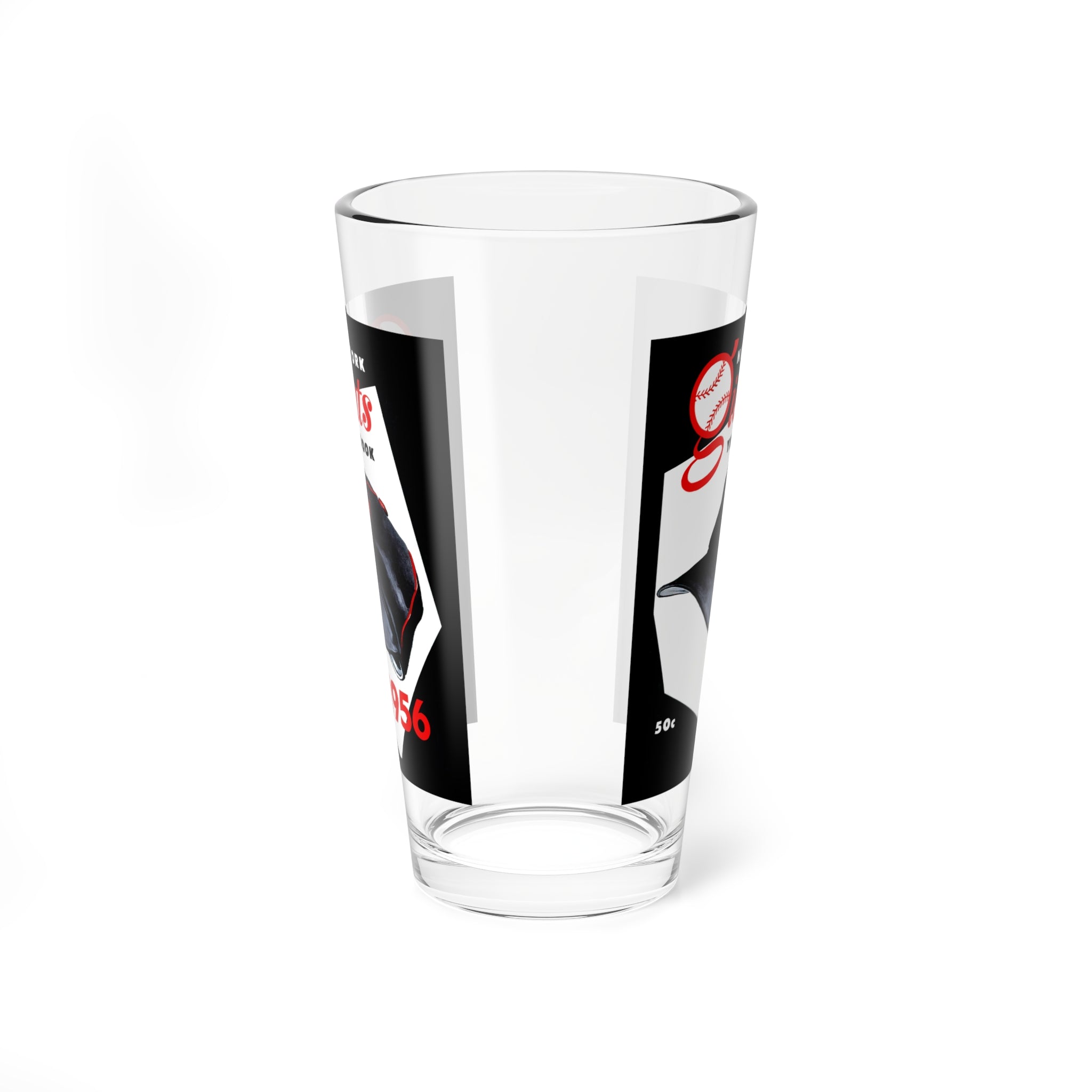 1956 New York Baseball Mixing Glass, 16oz | Vintage Sports Barware