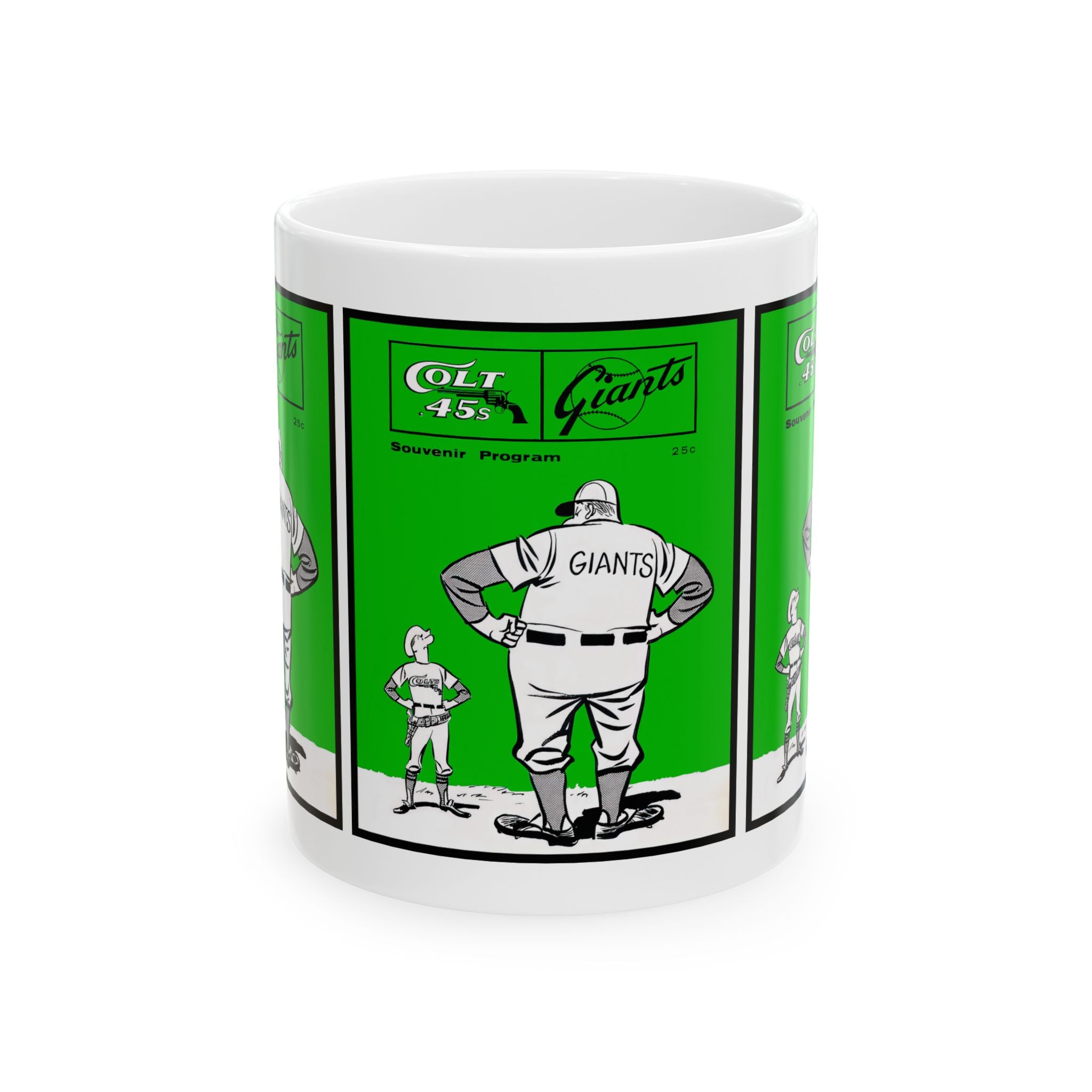 Baseball Retro Ceramic Mug - Houston Colt 45s-San Francisco Giants, 1963, Sports Fan Gift, Coffee Cup, Baseball Lover Gift, Vintage Baseball