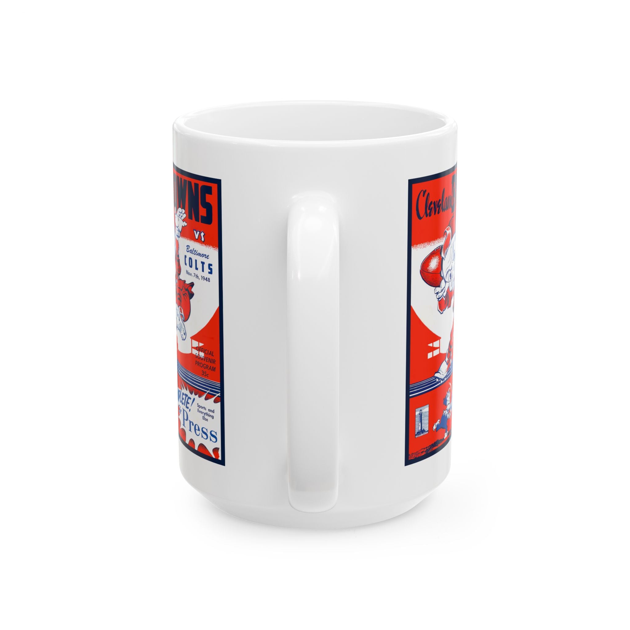 Ceramic Mug, 1948 Browns Football, Vintage Sports Lover Gift, Retro Football Fan Cup, Football Memorabilia, Sports Fan Drinkware, Coffee Mug