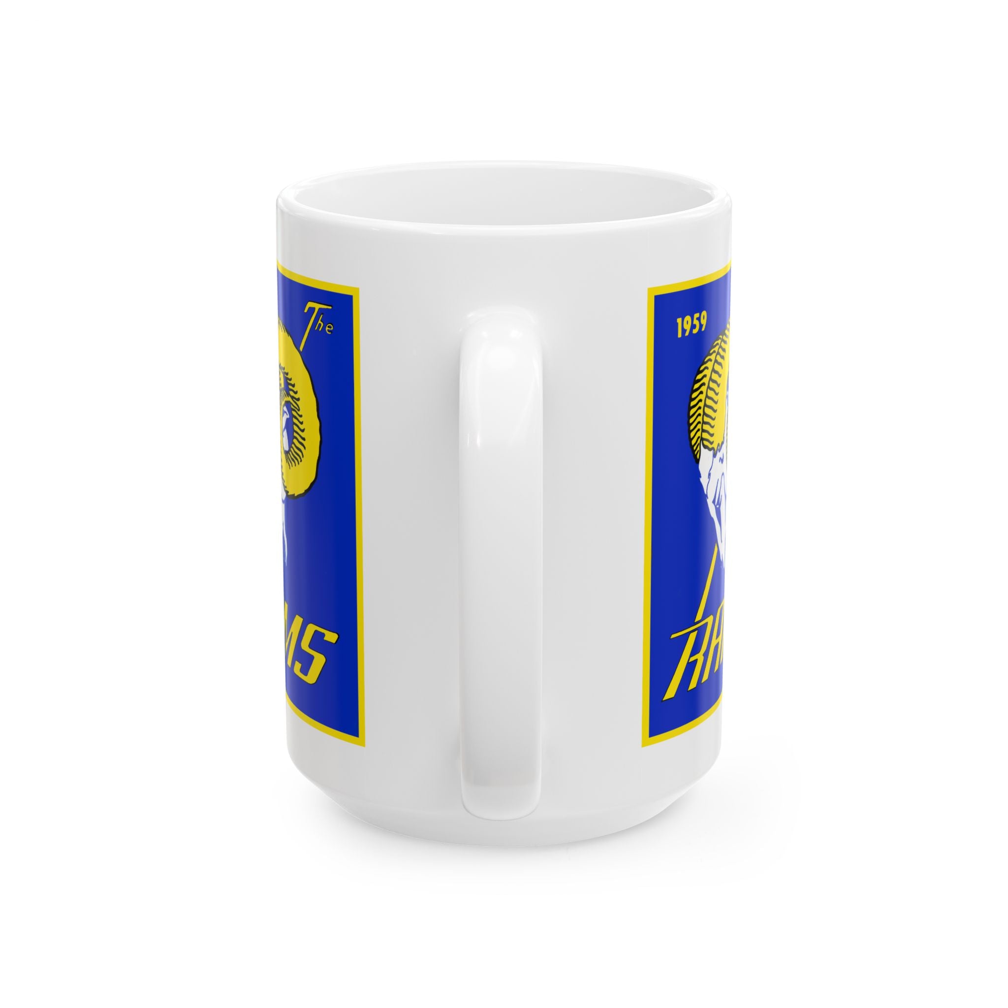 Ceramic Mug, 1959 Football Los Angeles Rams Yearbook, Vintage Rams Fan Gift, Football Memorabilia Mug, Sports Collector Cup, LA Rams Fan