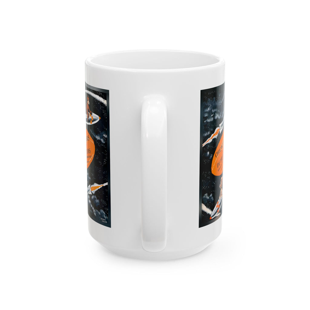 Football Ceramic Mug, 1959 Detroit Lions Chicago Bears, Sports Fan Gift, 11oz, 15oz, Football Team Memorabilia, Coffee Cup