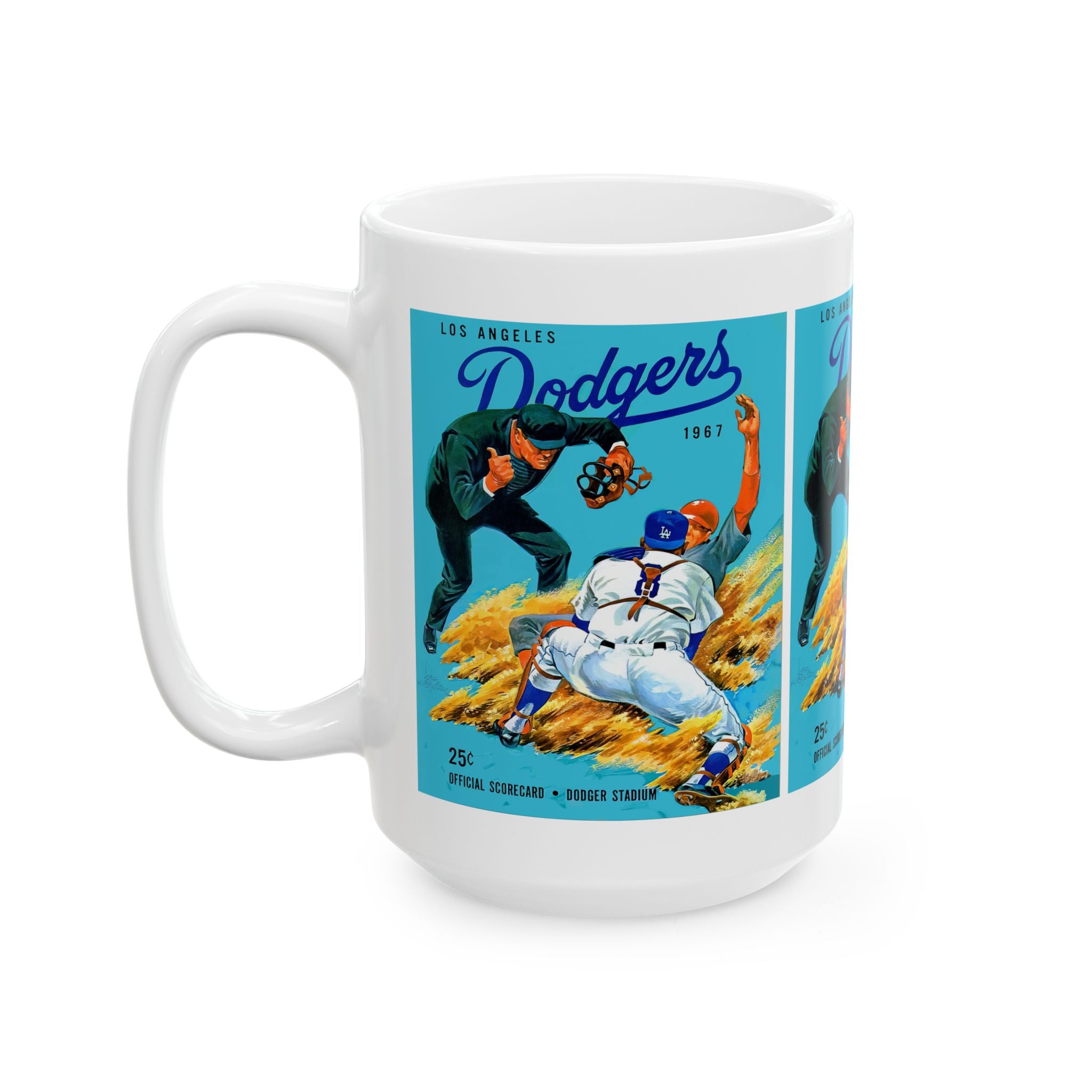 Baseball Mug, 1967 Dodgers Los Angeles, Sports Fan Gift, Baseball Lover Cup, Ceramic Mug, 11oz, 15oz