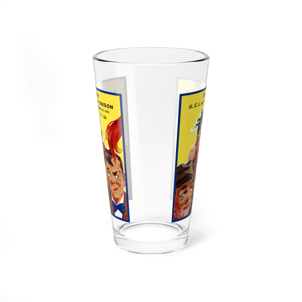 1945 Football Oregon UCLA Mixing Glass | Vintage Football 16oz