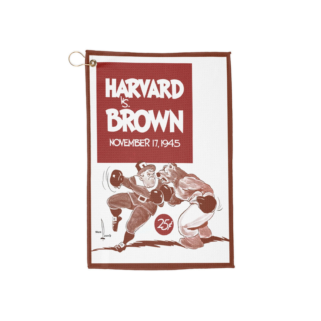 1945 Vintage Harvard vs Brown Vintage Game Day Golf Towel