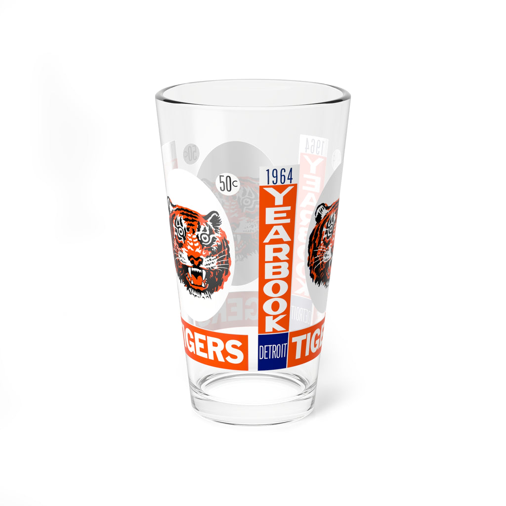 1964 Vintage Detroit Tigers Baseball Yearbook Cover -  Pint Glass, 16oz