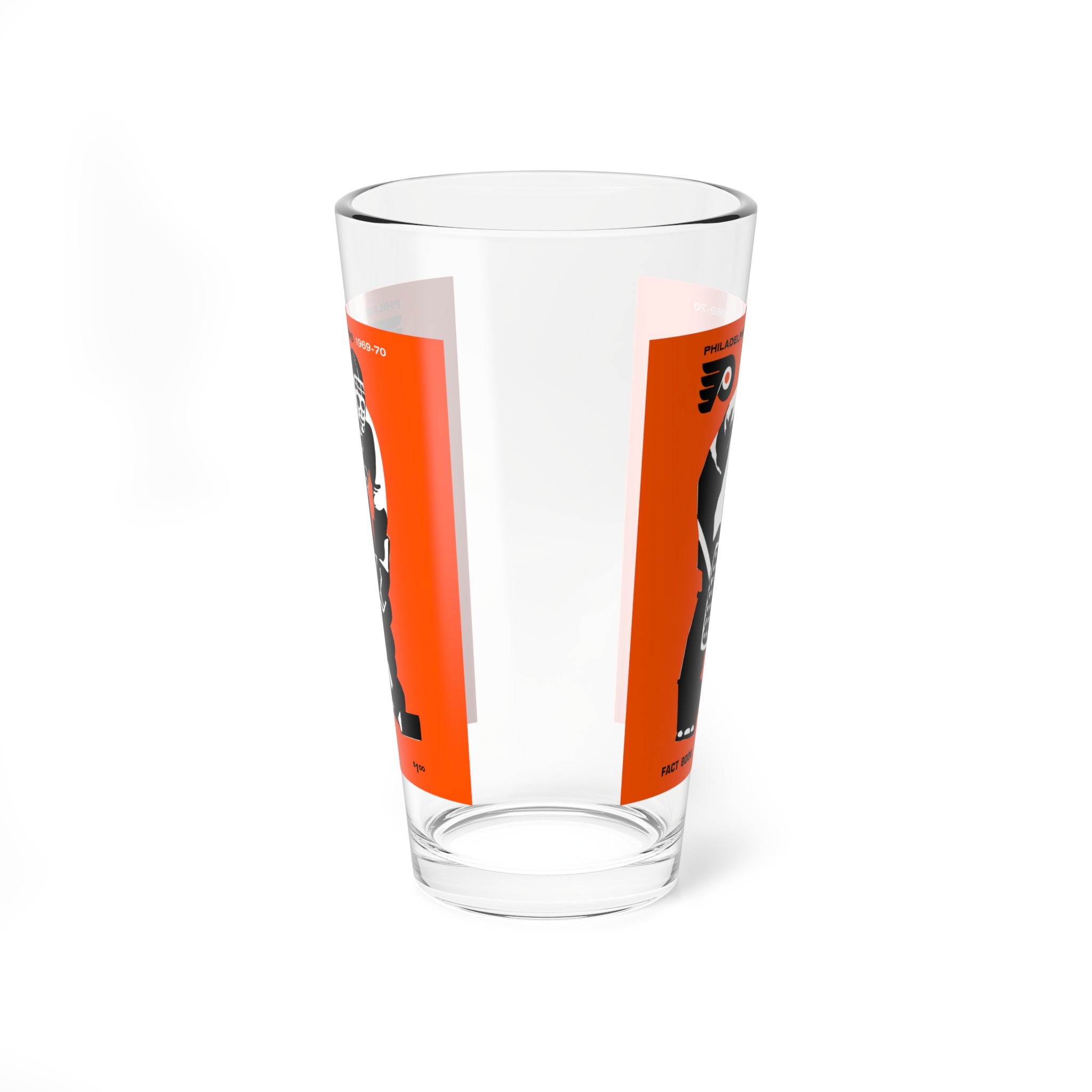 Mixing Glass, 16oz - Vintage Philadelphia Flyers Hockey Memorabilia Mug, Gift for Ice Hockey Fans, Barware Collectible, Sports Enthusiast