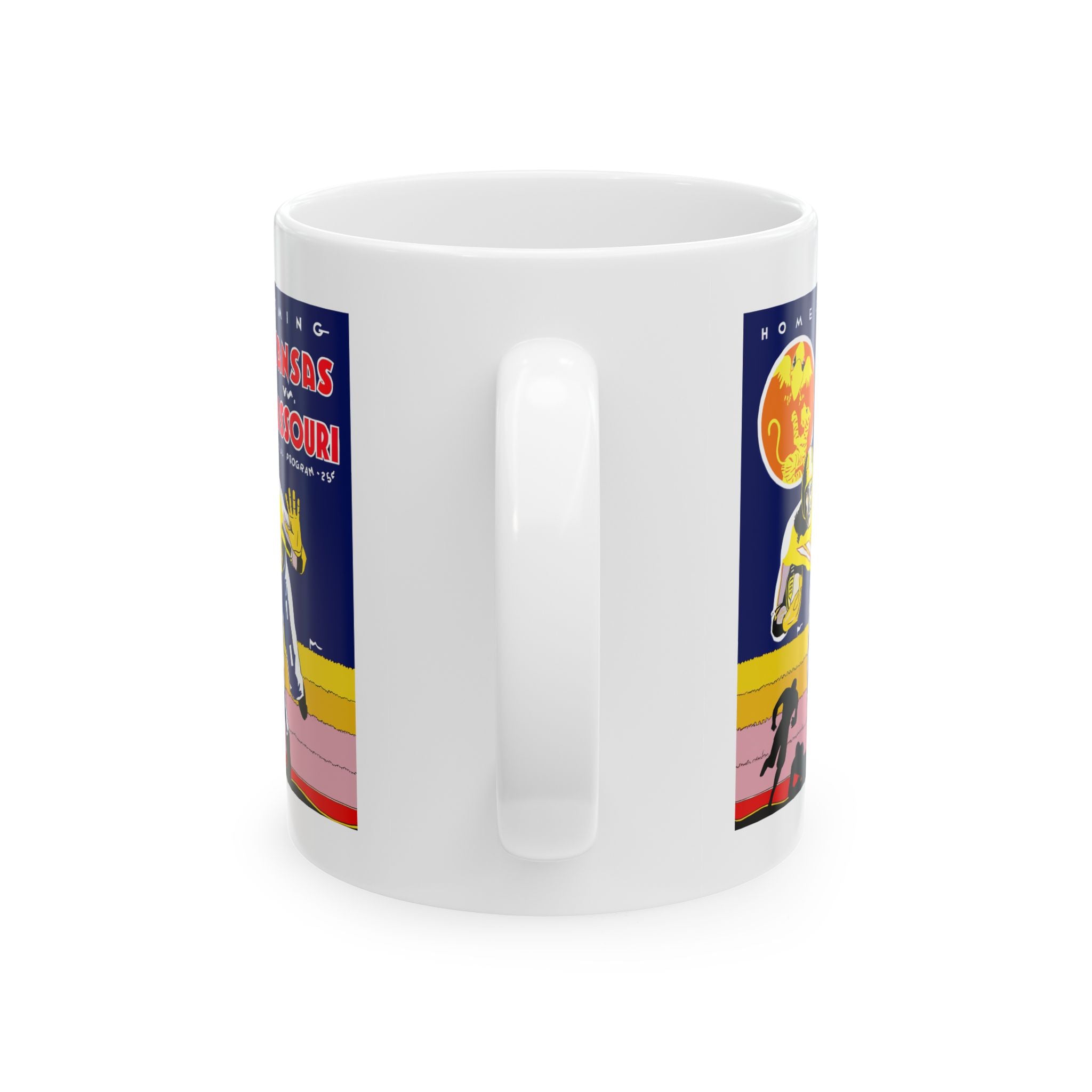1931 Vintage Kansas - Missouri Football Program Cover - Ceramic Mug, 11oz