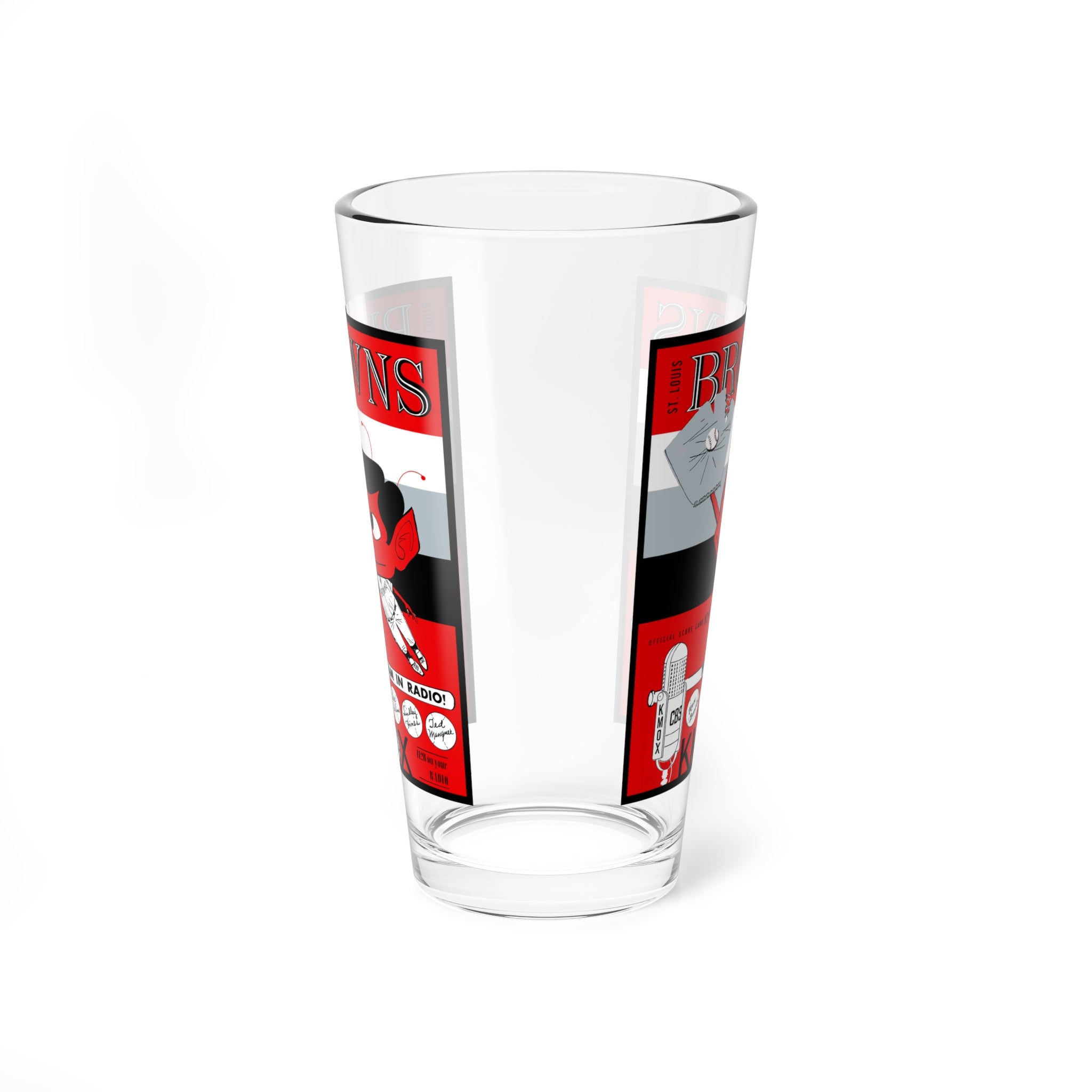 Mixing Glass, 16oz St Louis Browns Baseball Fan Gift, Cocktail Tumbler, Barware, Vintage Sports Memorabilia, Glassware