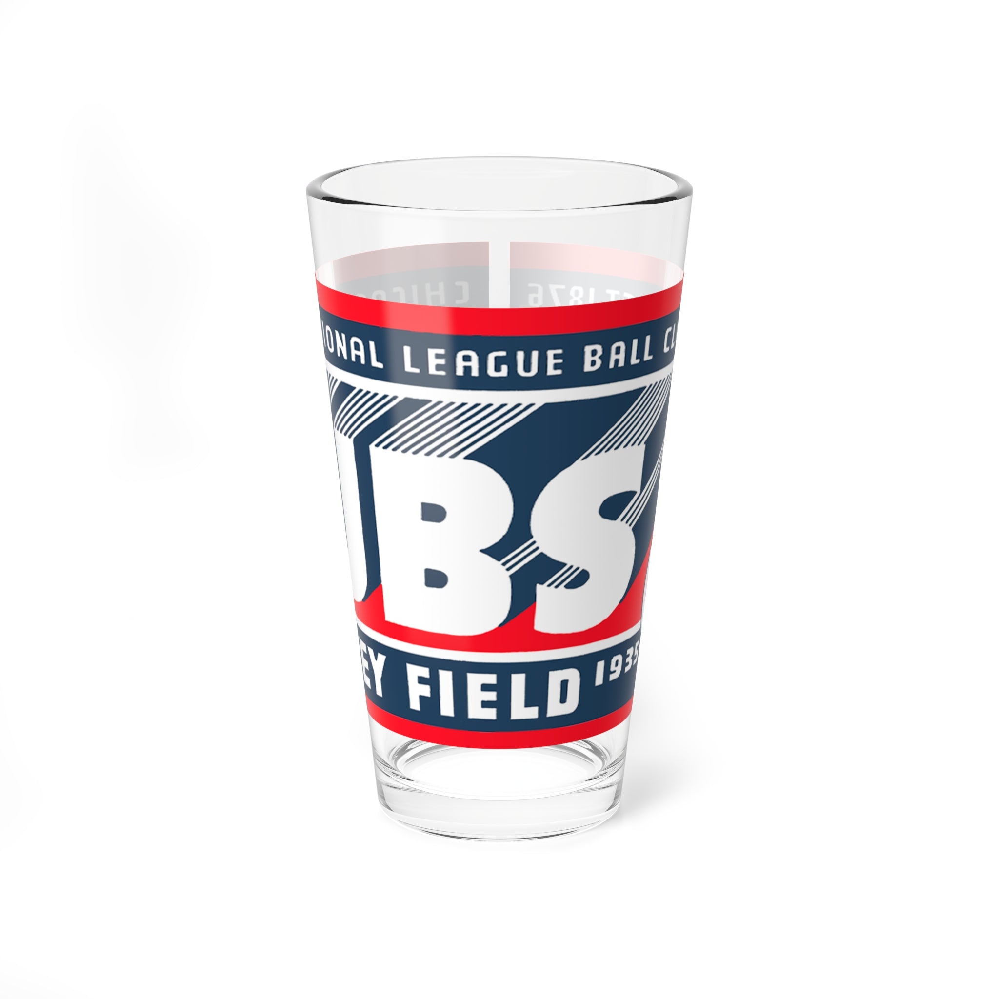 Mixing Glass, 16oz - 1935 Baseball Chicago Cubs Vintage Barware Collector Gift, Retro Drinkware, Baseball Fan, Sports Memorabilia Decor,