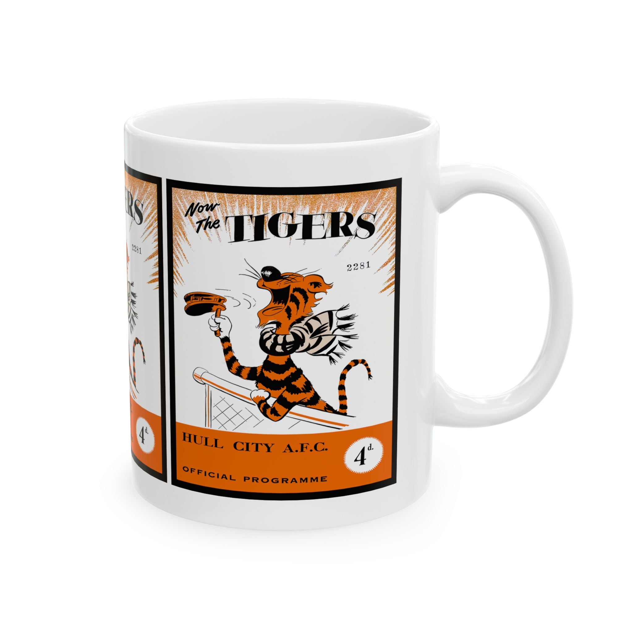 Vintage Hull City Football Club Ceramic Mug, 1956 English Football Fan Gift, Soccer Team Memorabilia, Sports Lover Present, Football Fanatic