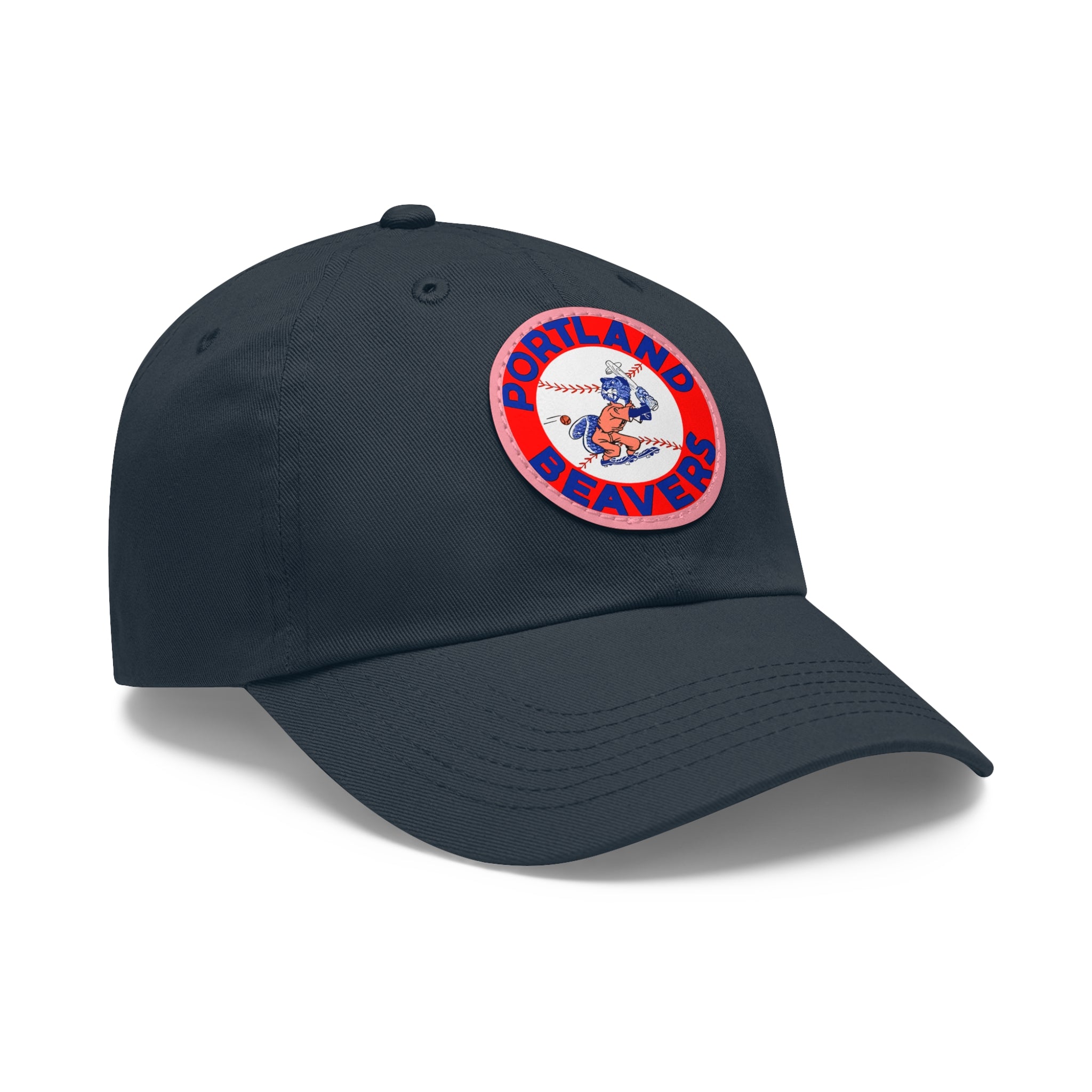 1967 Vintage Portland Beavers - Pacific Coast League Baseball - Dad Hat with Leather Patch (Round)