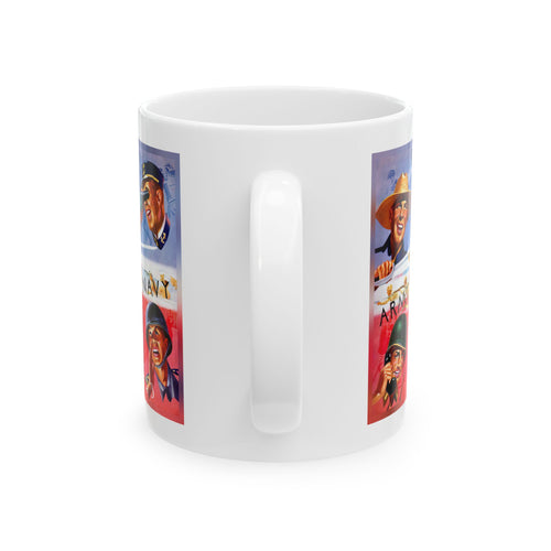 1943 Vintage Army - Navy Football Program Cover - Ceramic Mug, 11oz