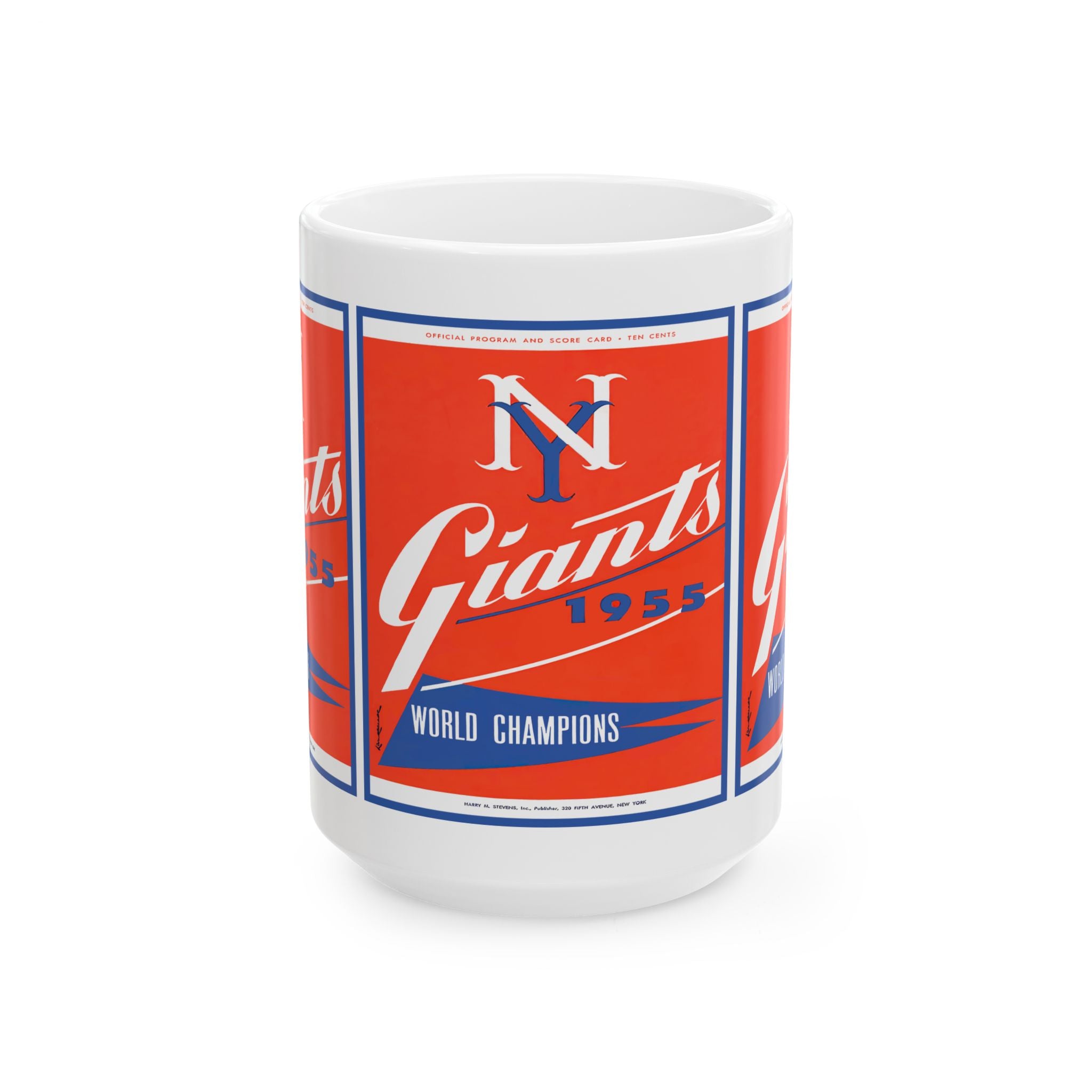 Coffee Mug, 1955 Baseball New York Giants Fan, Baseball Lover Gift, Sports Fan Cup, Ceramic Mug 11oz 15oz