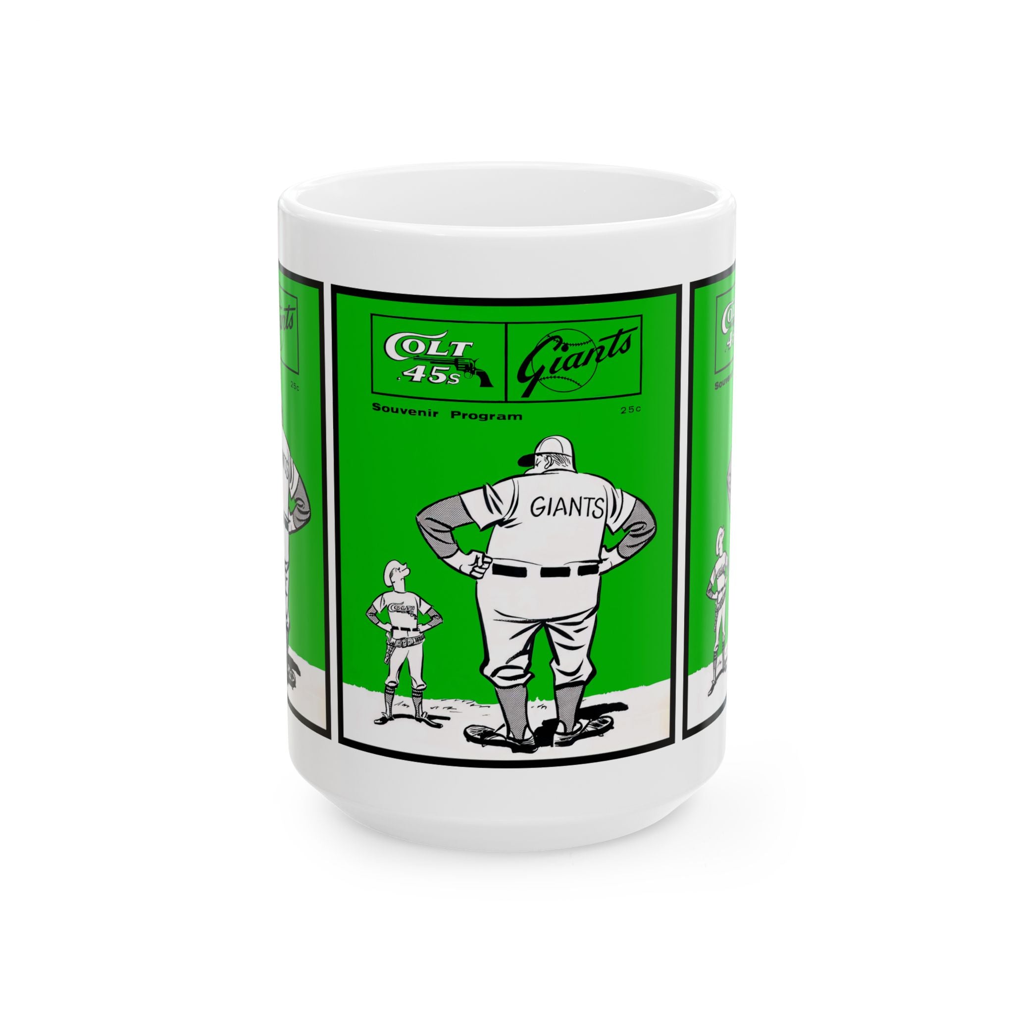 Baseball Retro Ceramic Mug - Houston Colt 45s-San Francisco Giants, 1963, Sports Fan Gift, Coffee Cup, Baseball Lover Gift, Vintage Baseball