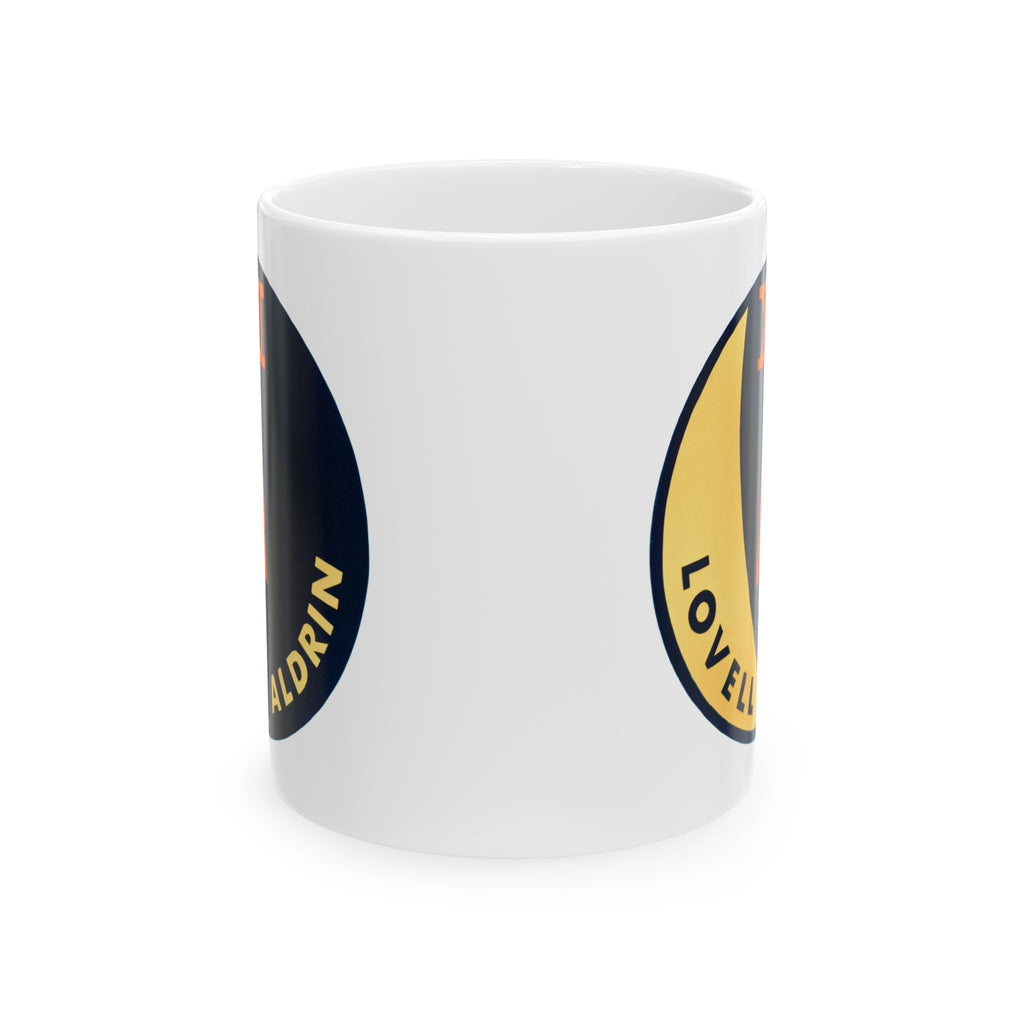 NASA Gemini 12 Flight Patch Ceramic Mug, Space Exploration Coffee Cup, Astronaut Gift, 11oz 15oz Tea Mug, Science Lover Gift, Rocket Ship
