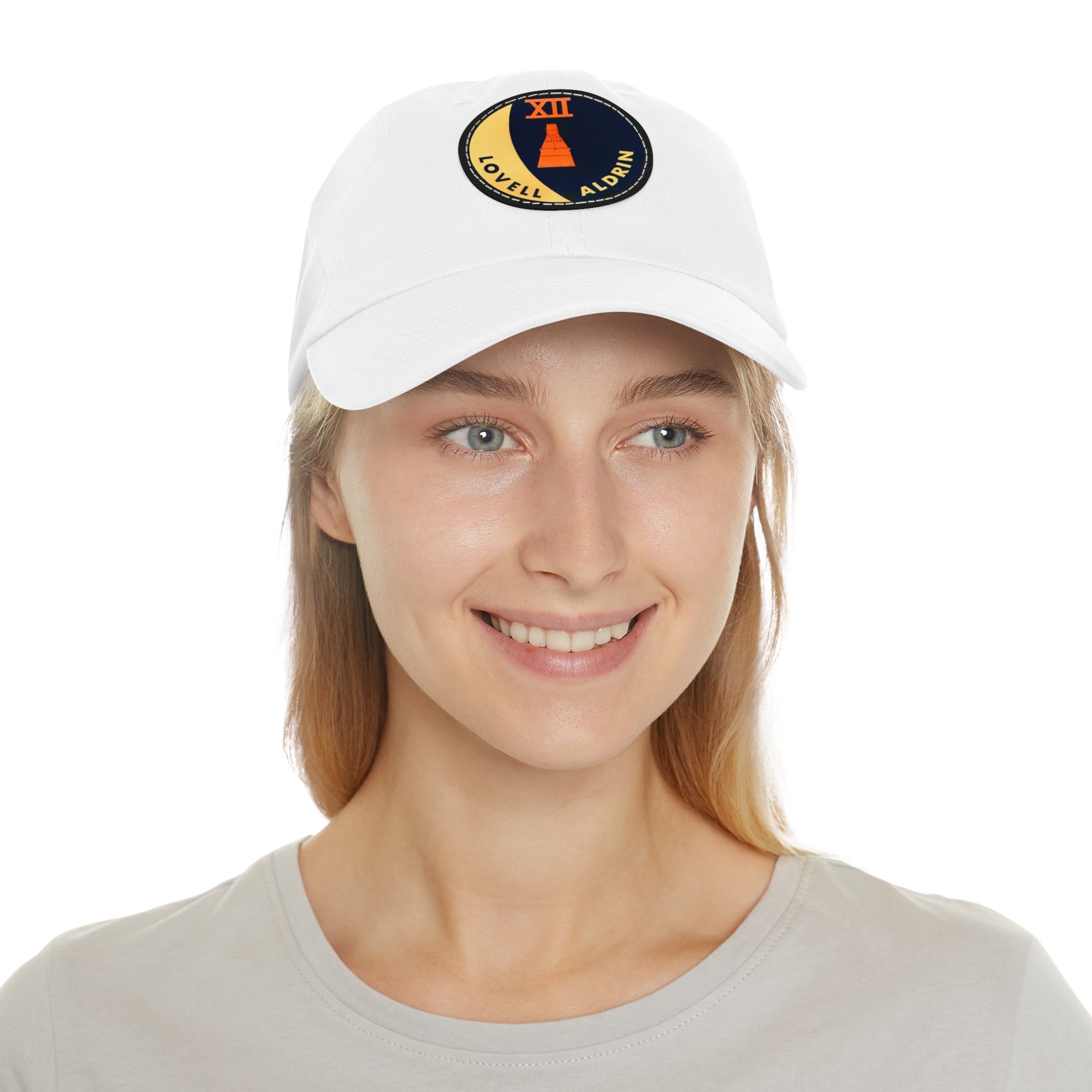 NASA Gemini 12 - Flight Patch - Dad Hat with Leather Patch (Round)