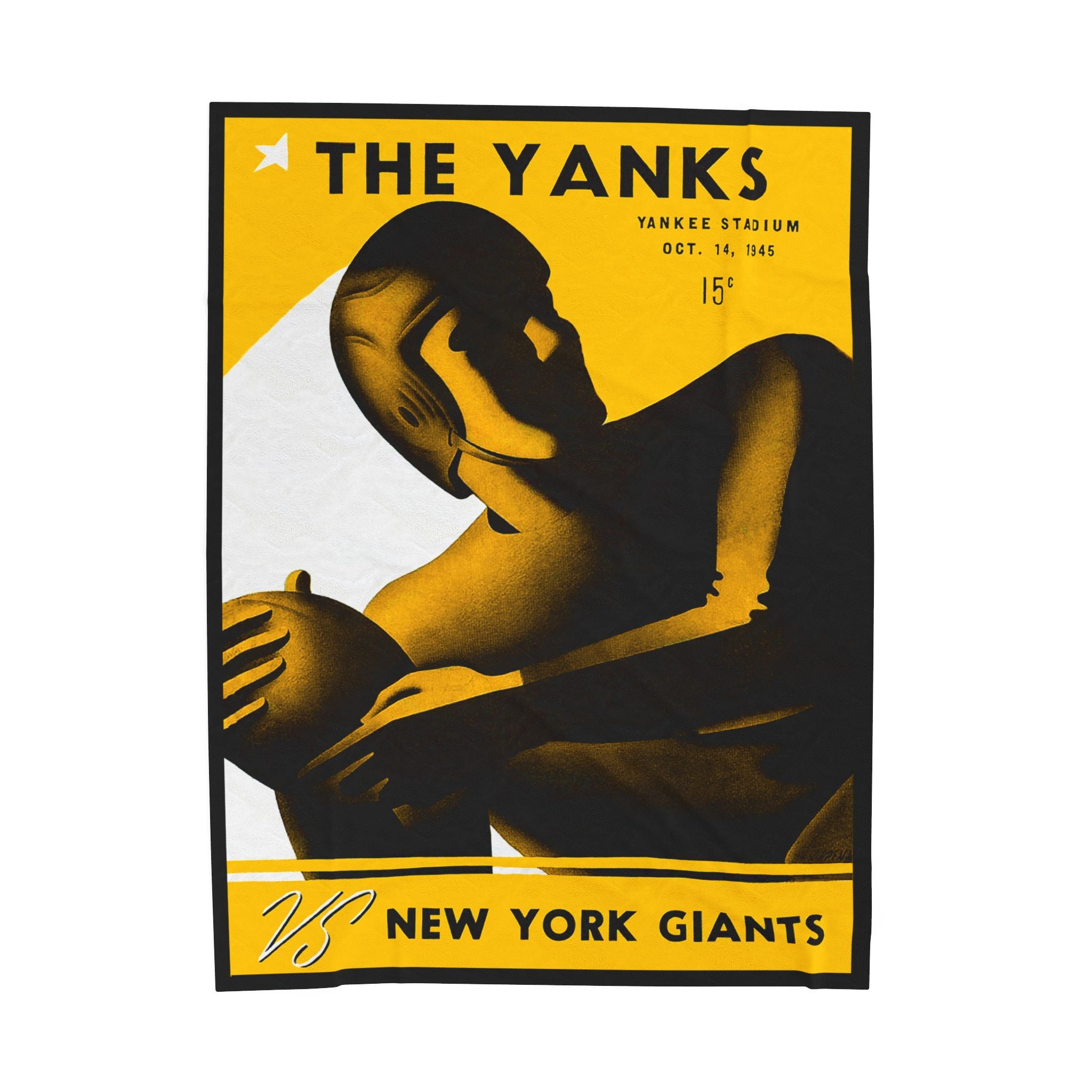 Blanket, 1945 Boston Yanks Football New York Giants Plush Throw for Football Fans, Sports Enthusiasts, Football Lovers, Home Decor, Gifts
