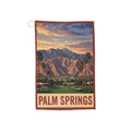 Palm Springs WPA Style Golf Towel | Retro Desert Palm Design