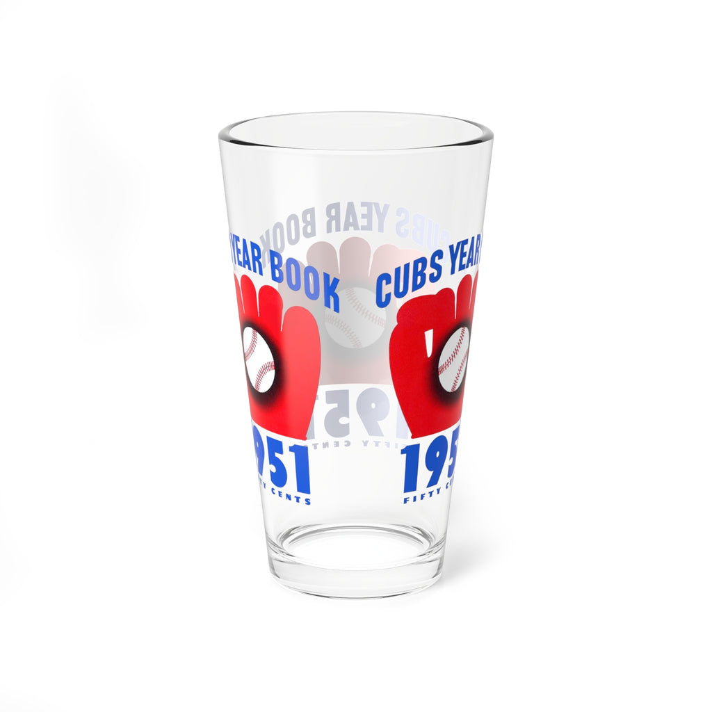 1951 Vintage Chicago Cubs Baseball Yearbook Cover -  Pint Glass, 16oz