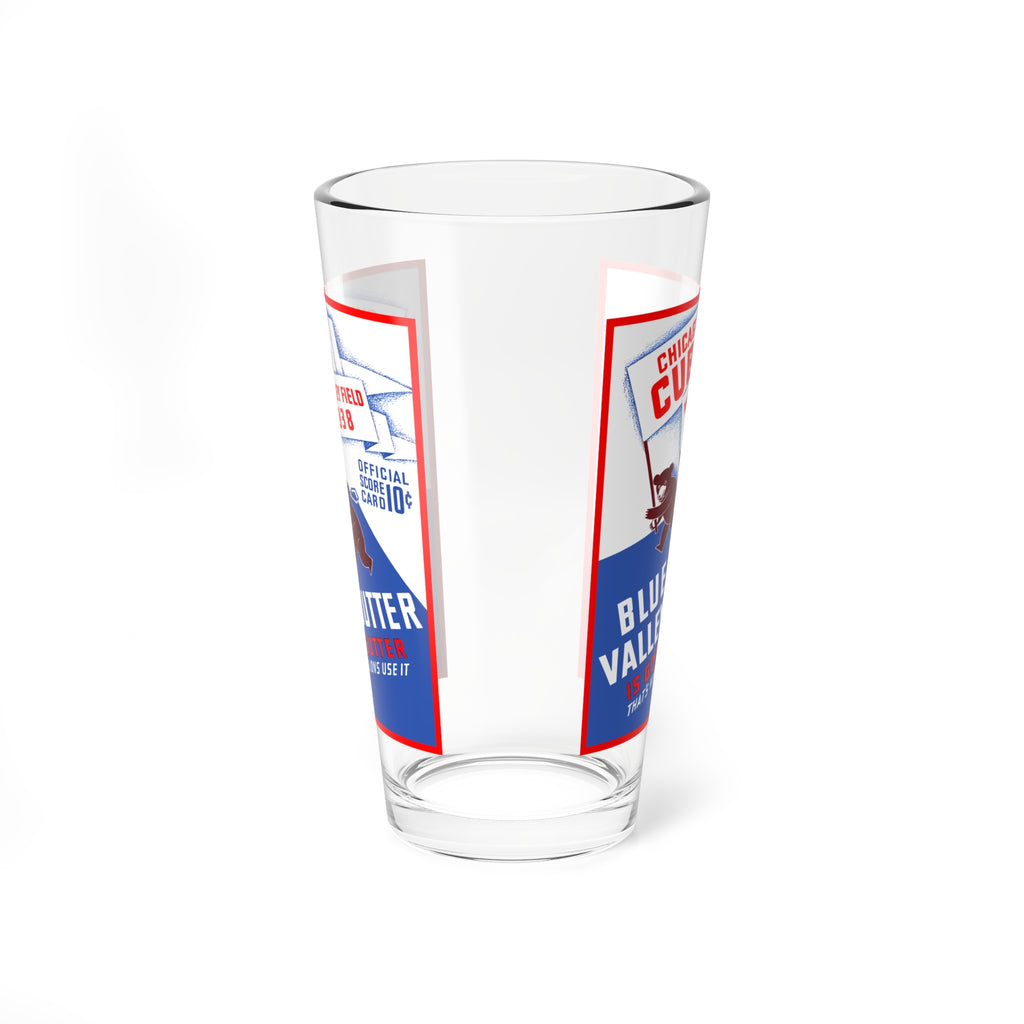 Mixing Glass – Chicago Cubs Wrigley Field 1938 Blue Valley Butter Vintage